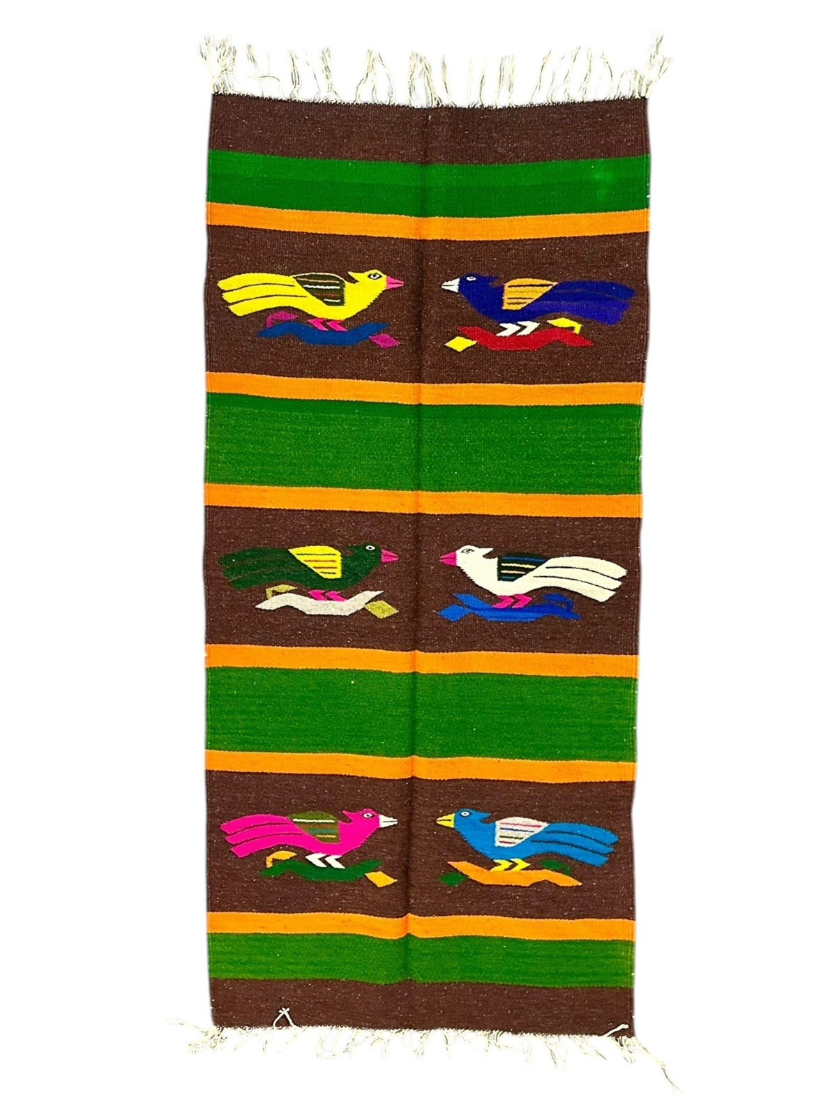 1950’s Zapotec Style wool Rug runner From Mexico 26\ 1950’s Zapotec Style wool Rug runner From Mexico 26\