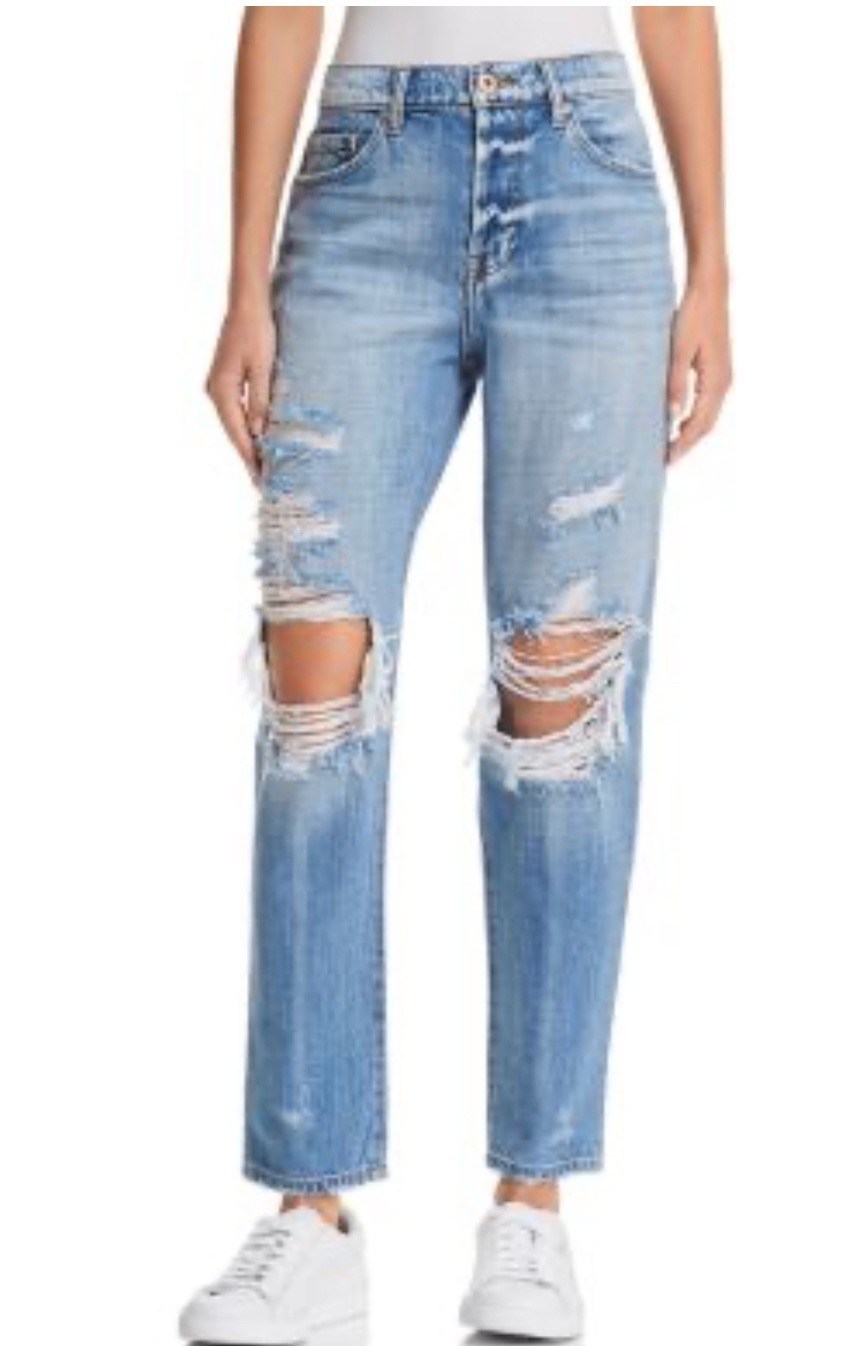 Pistola Presley High Rise Relaxed Roller Jeans Size 26