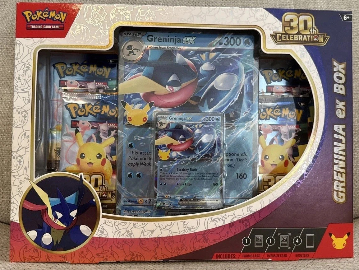 Pokemon TCG 30th Celebration EX Box - Greninja sealed new Pokemon TCG 30th Celebration EX Box - Greninja sealed new