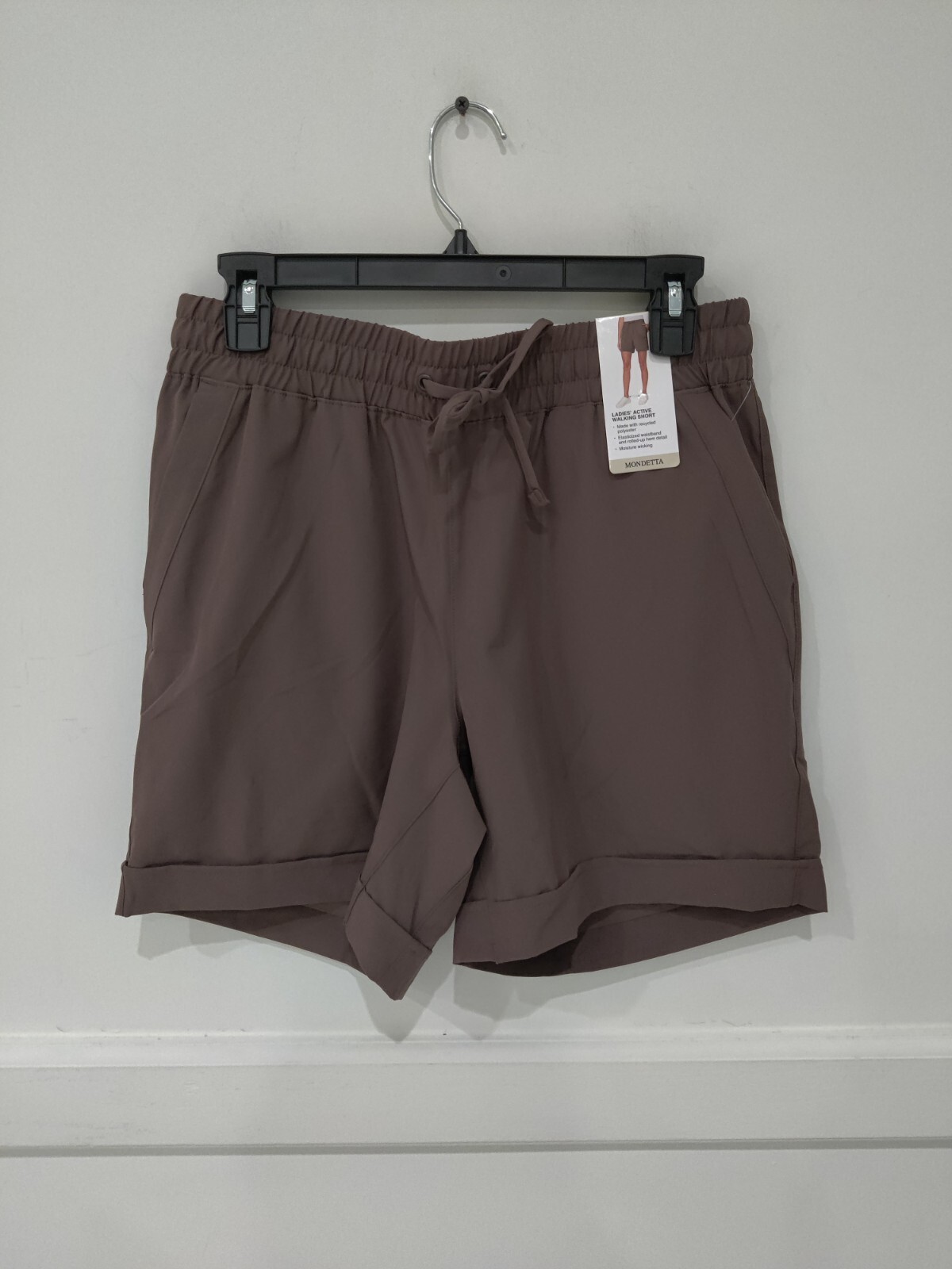 NWT Mondetta Womens Active Drawstring Walking Short Peppercorn Sz 2XL $40 3HL152 NWT Mondetta Womens Active Drawstring Walking Short Peppercorn Sz 2XL $40 3HL152