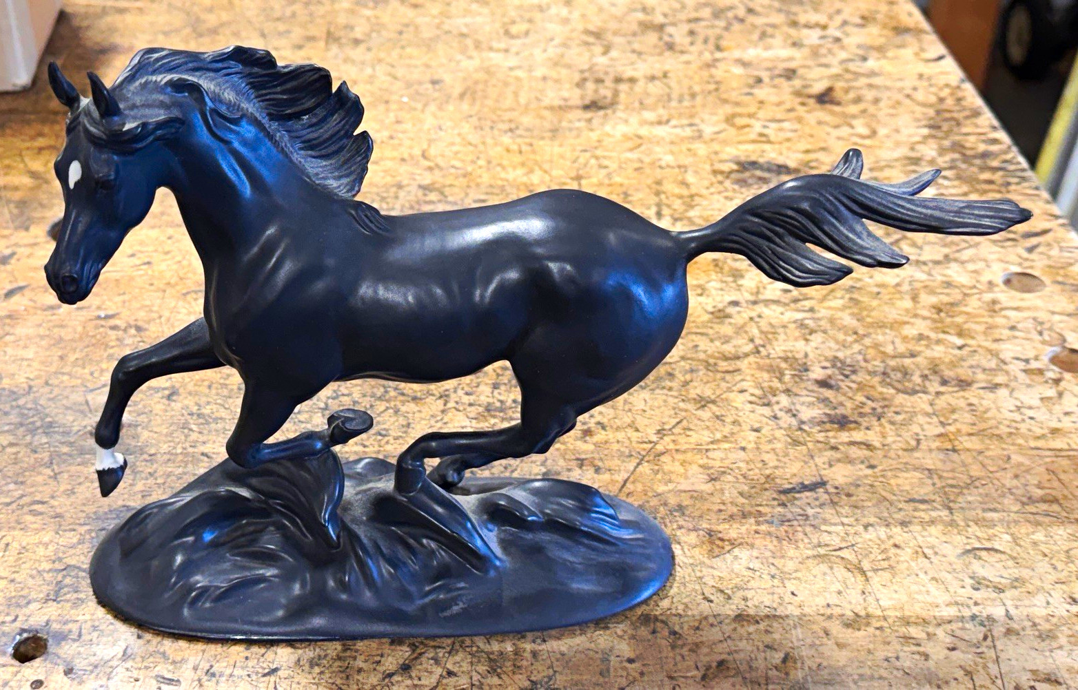 Franklin Mint Black Beauty porcelain horse figure