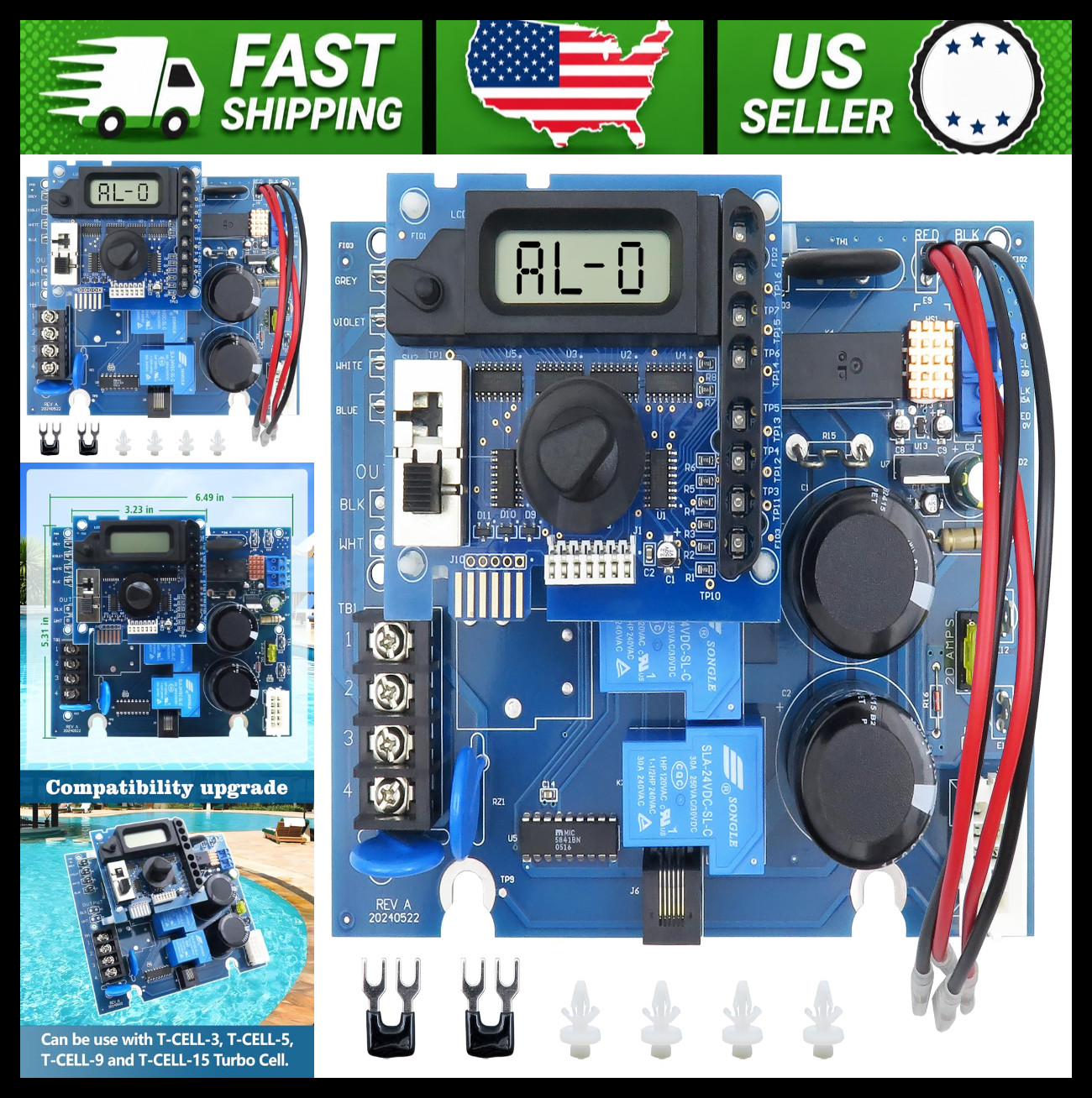 Hayward Aqua Rite Salt Chlorine Generator Main & Display Circuit Boards Hayward Aqua Rite Salt Chlorine Generator Main & Display Circuit Boards