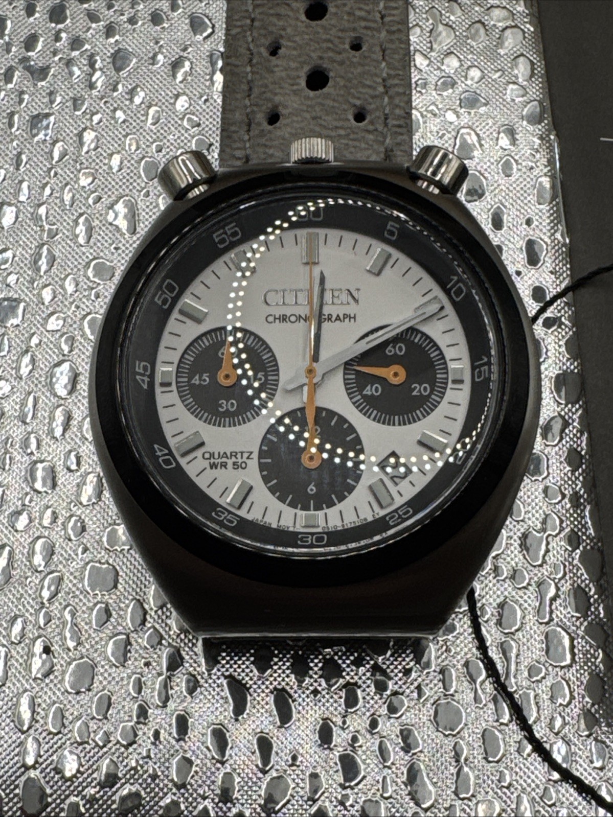 Citizen Bullhead 38mm Silver Stainless Steel Case & Band - Box, Tag, Extra Strap