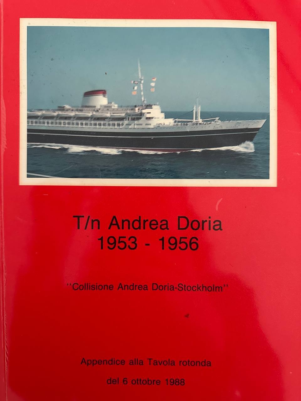 T/N ANDREA DORIA 1953 - 1956 nave ship T/N ANDREA DORIA 1953 - 1956 nave ship