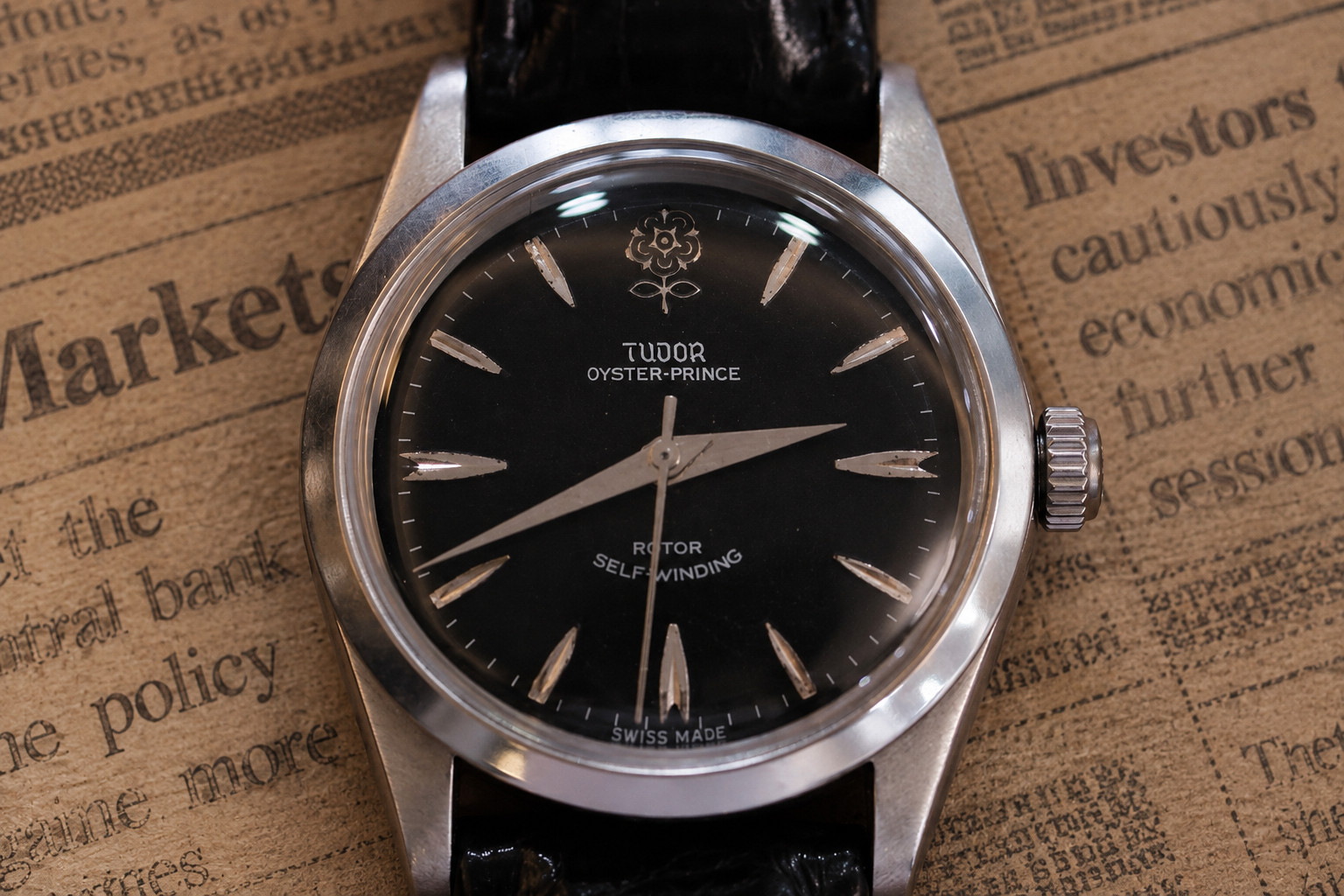 Tudor Oyster Prince 7964 Big Rose Automatic Cal 2461 34mm Rolex Case