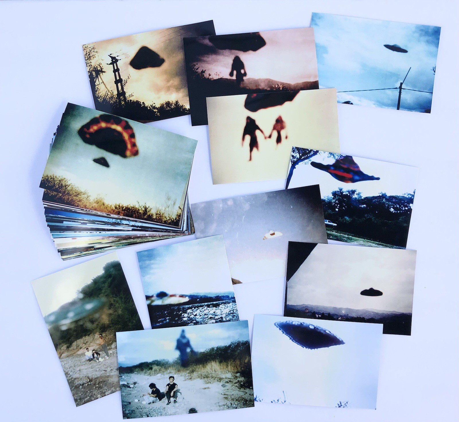 Rare HUGO BATALLANOS Argentina UFO Contact Case Flying Saucer 55 Photo Set Lot