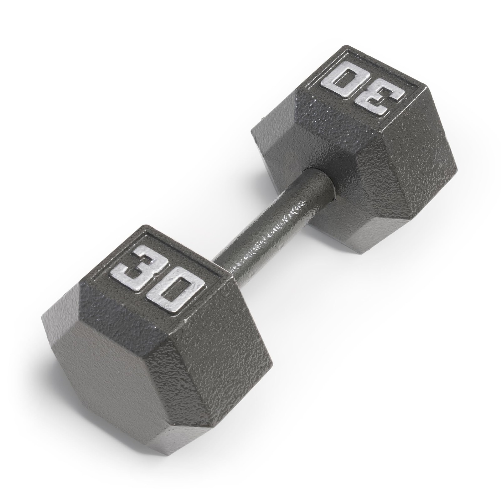 30lb Cast Iron Hex Dumbbell, Single, IV-2030