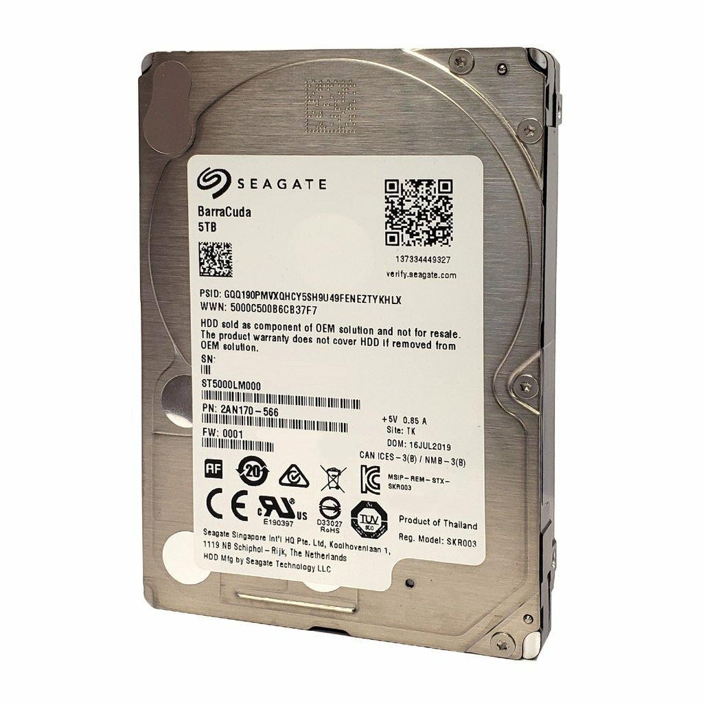 Seagate Barracuda ST5000LM000 5TB 5.4K RPM 6Gb/s SATA 2.5\