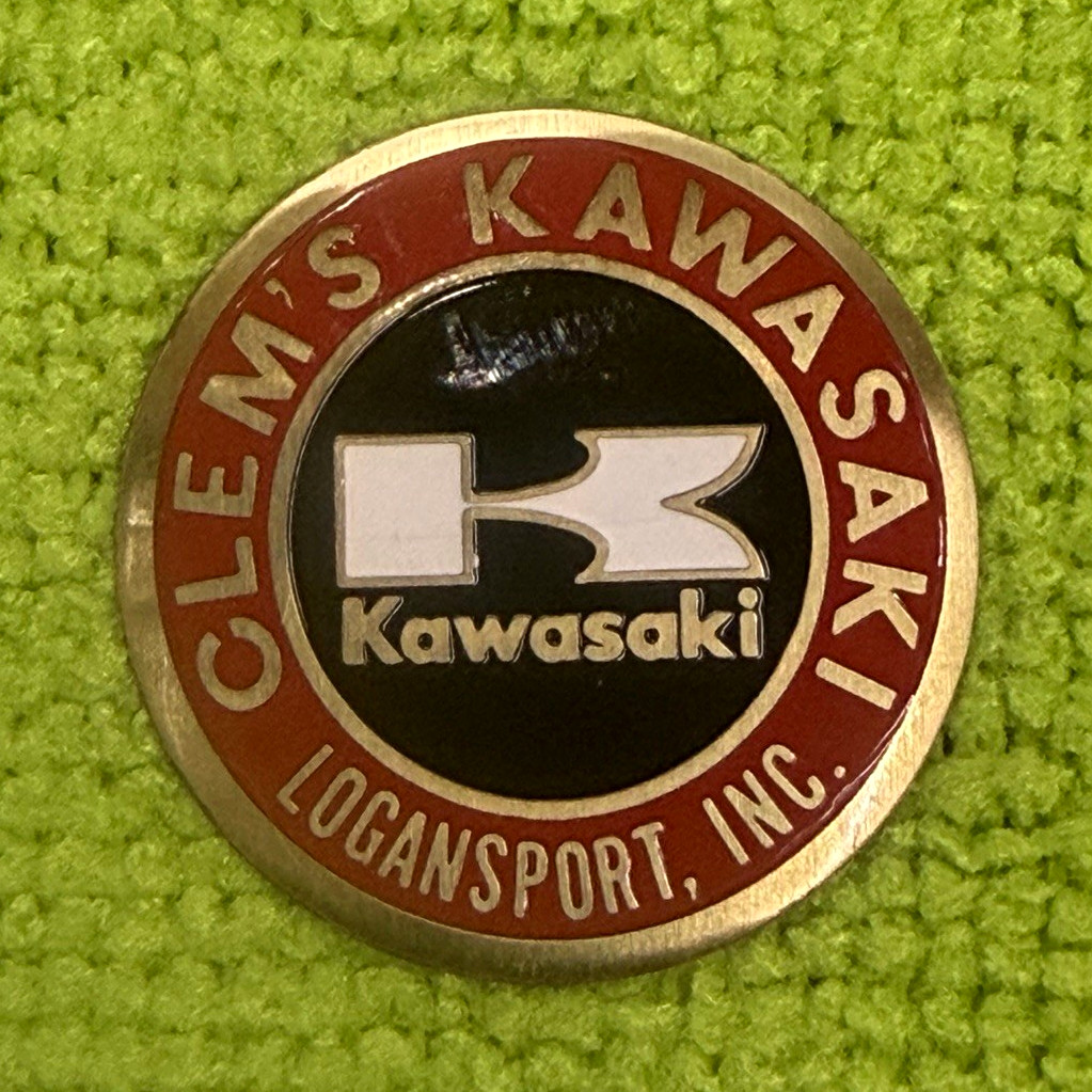 Clem’s Kawasaki dealer Vintage tank sticker. Logansport IN z1 900 kz h1 h2 Clem’s Kawasaki dealer Vintage tank sticker. Logansport IN z1 900 kz h1 h2