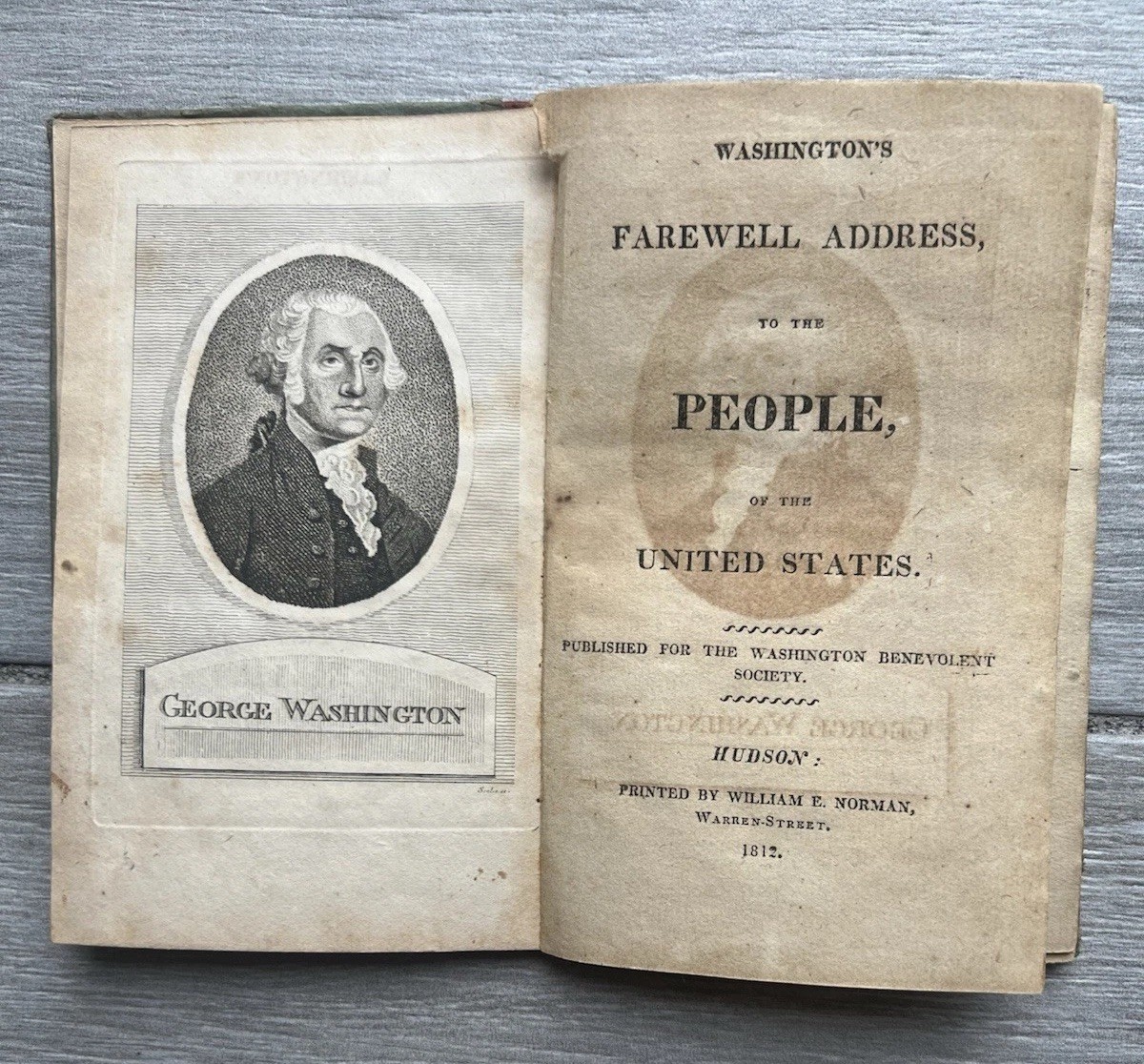 Antique George Washington’s Farewell Address Book 1811-1812 All 47 Pages Antique George Washington’s Farewell Address Book 1811-1812 All 47 Pages