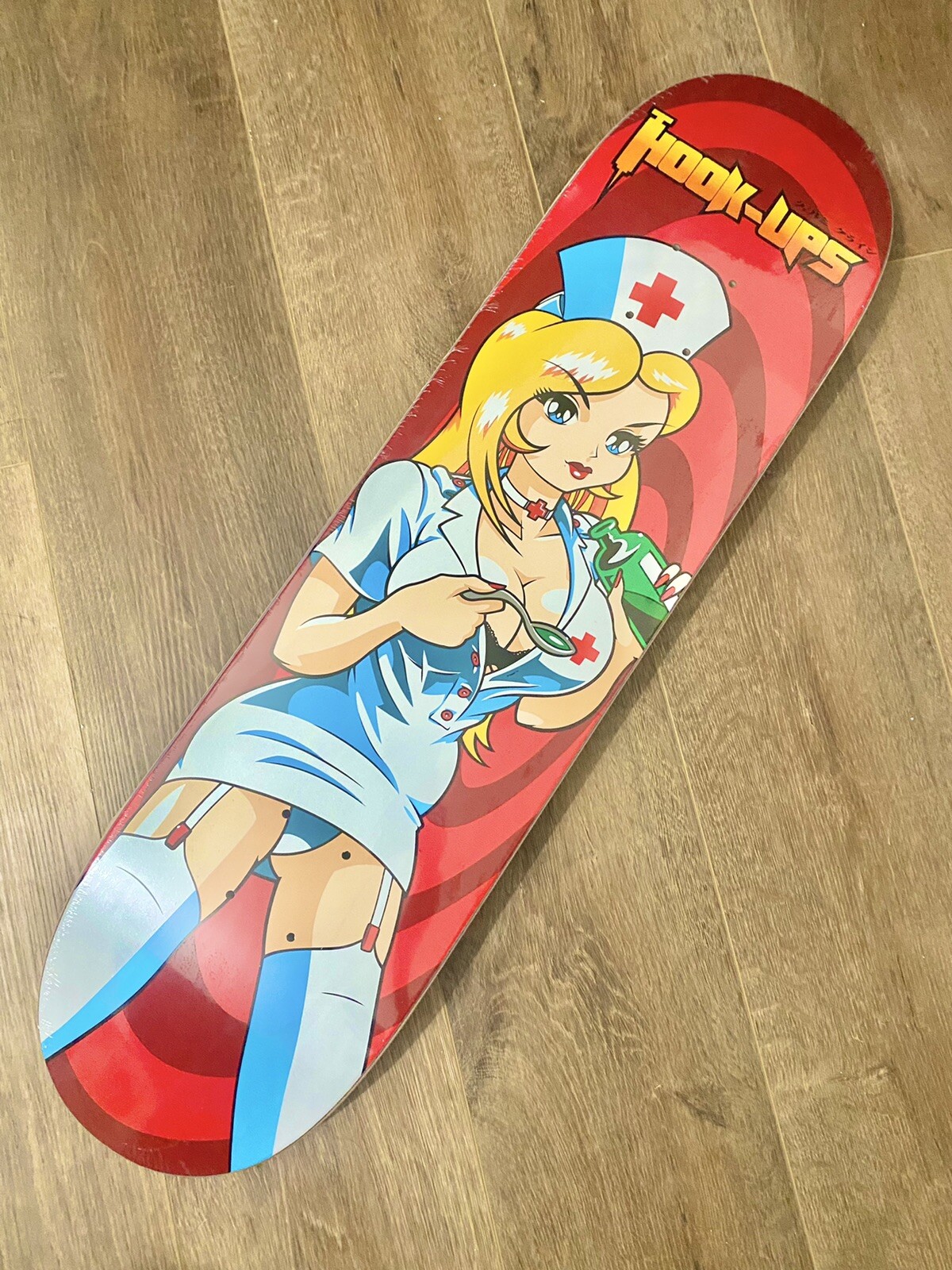 RARE Hook Ups Nurse Krissy Skateboard Deck 8.25 Jeremy Klein RARE Hook Ups Nurse Krissy Skateboard Deck 8.25 Jeremy Klein