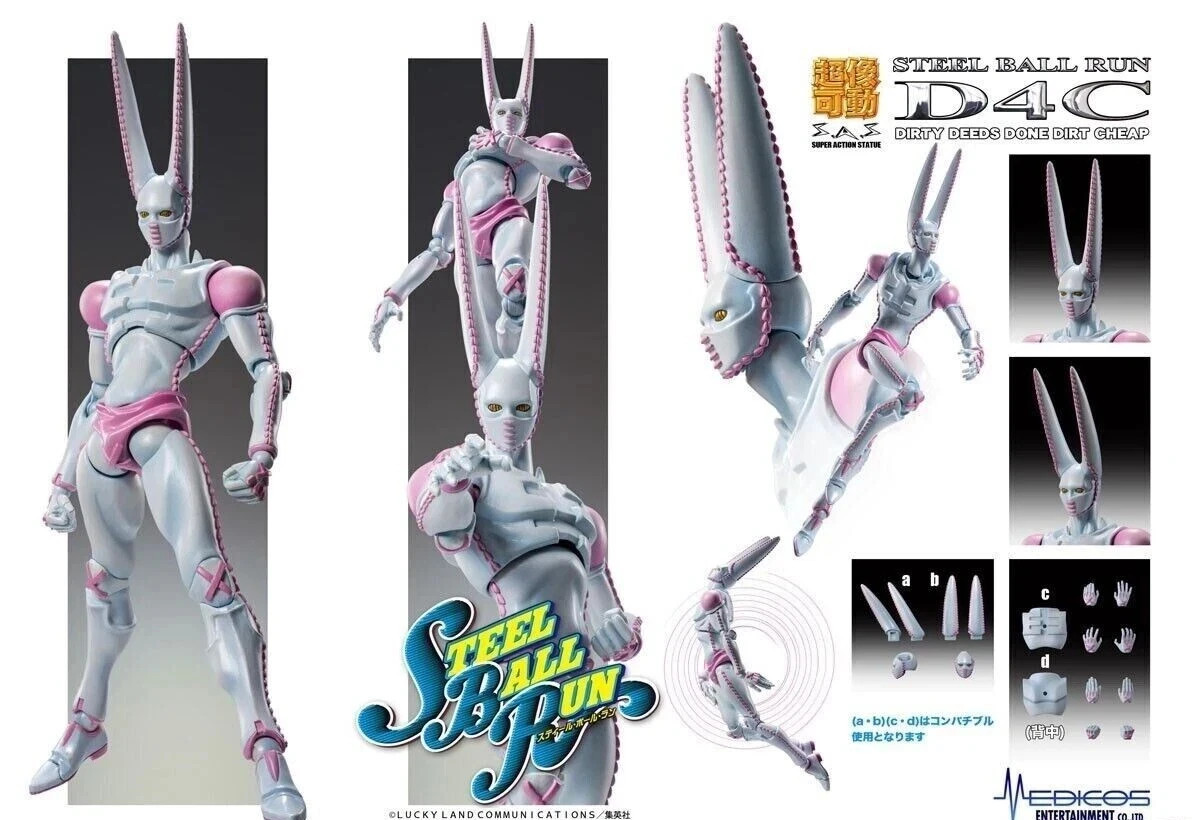 Medicos Super Action Statue D4C JoJo's Bizarre Adventure 7th part SteelBallRun