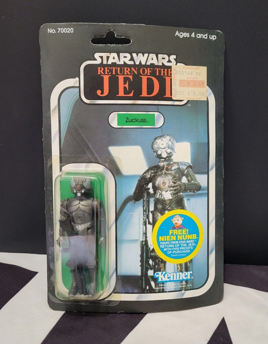 Zuckus / 4-LOM 1983 48 Back STAR WARS Vintage NEW SEALED Nunb Offer