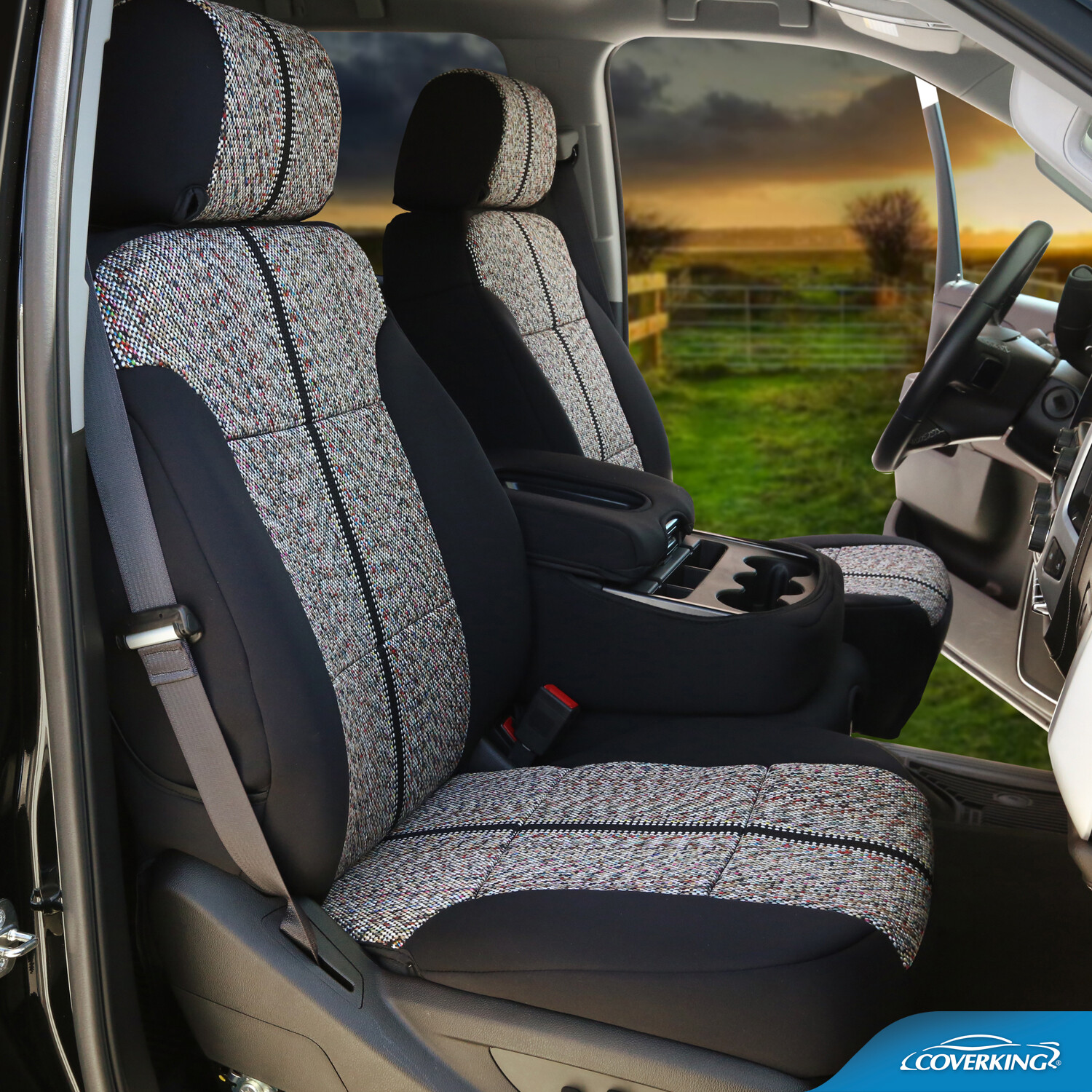 Coverking Saddle Blanket Tailored Seat Covers for Toyota Tacoma - Made to Order