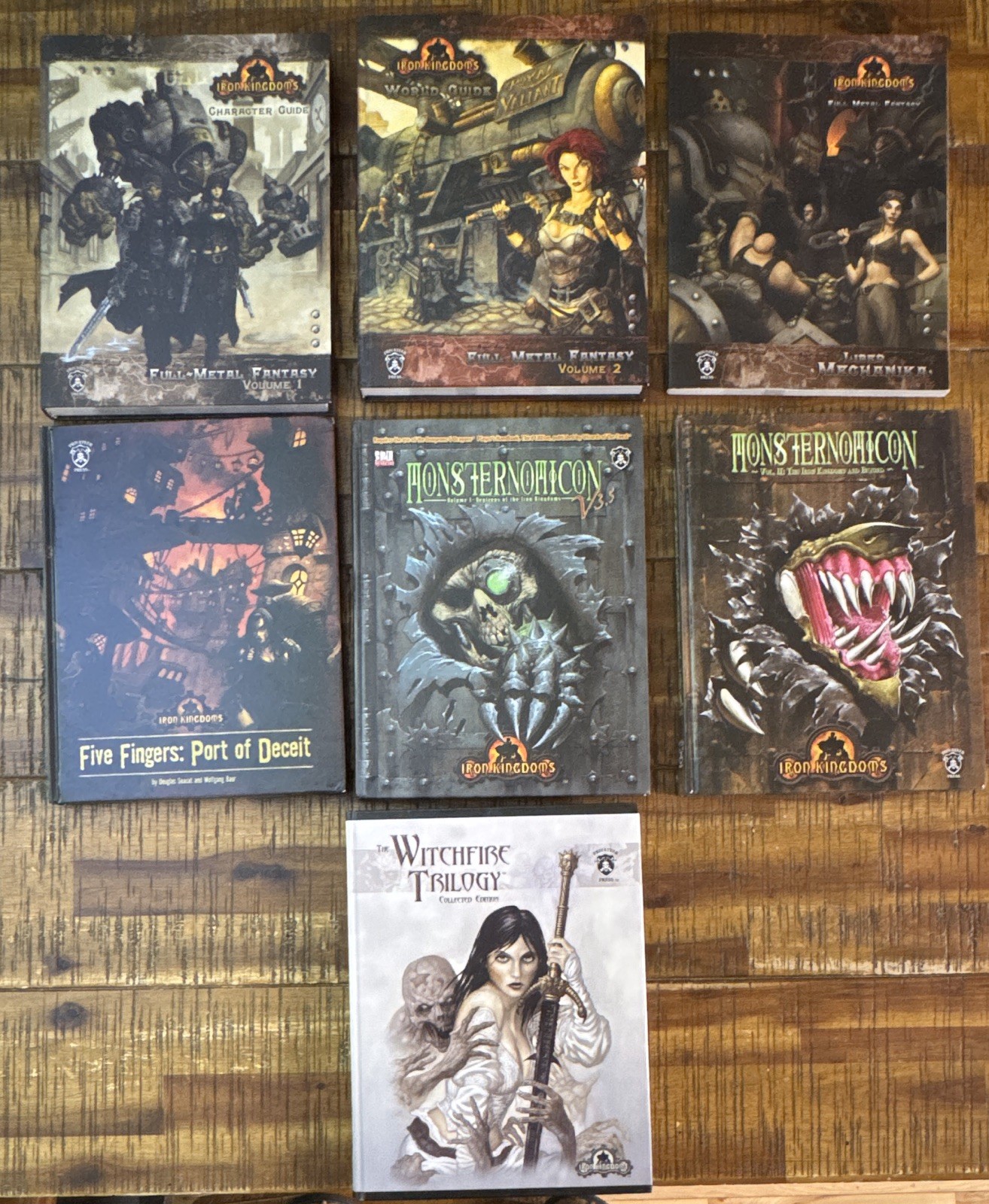 Iron Kingdoms (D&D 3.5) RPG Book Lot. 7 books, 15lb. 