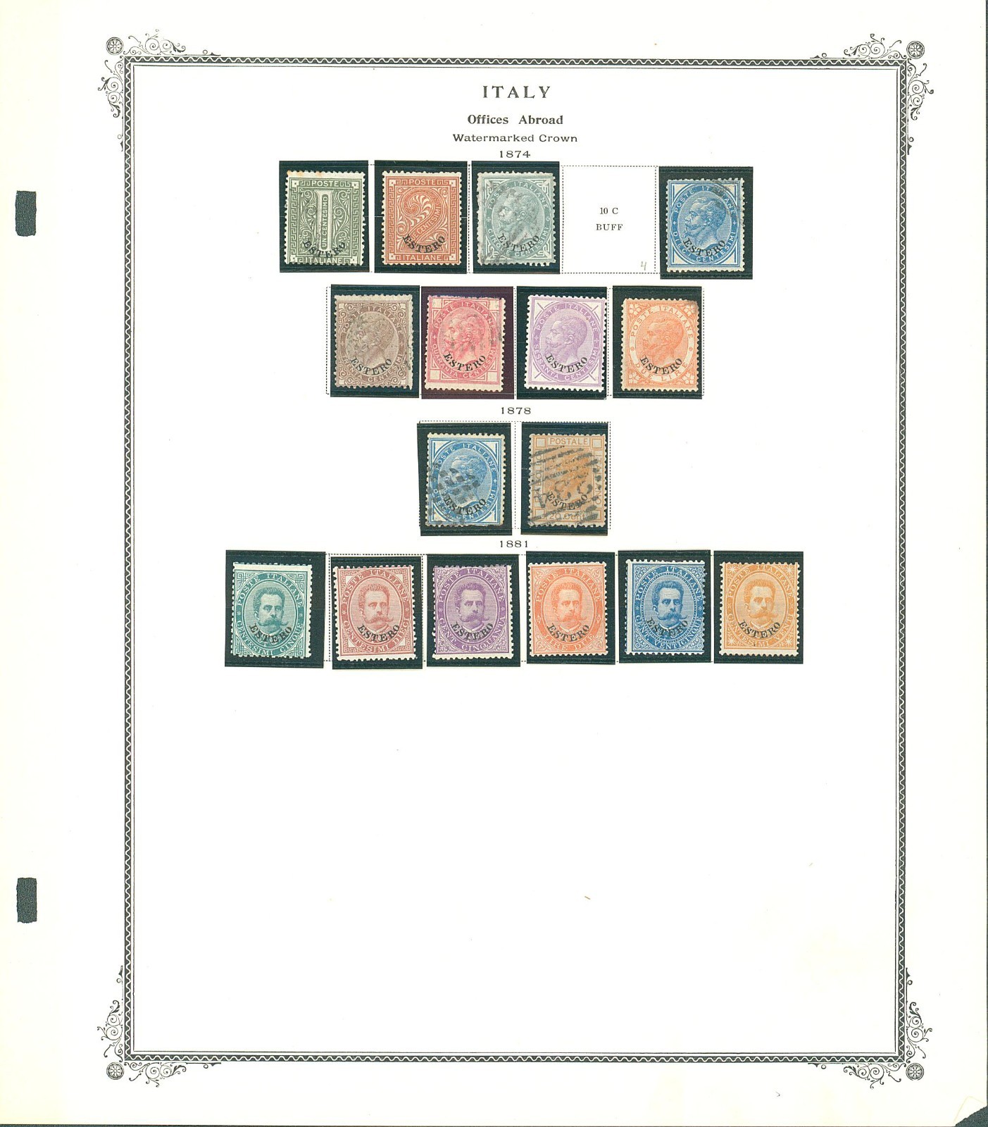 drbobstamps Italian offices collection on Scott page