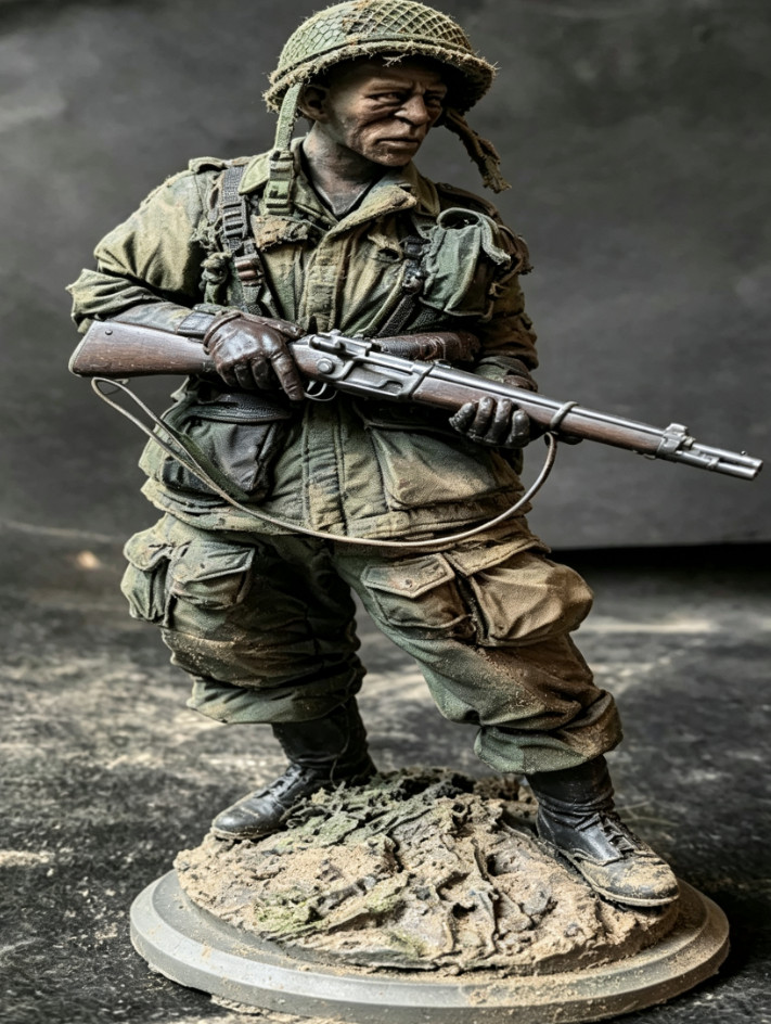 1/16 Resin WW2 Combat Infantry Unassembled Unpainted