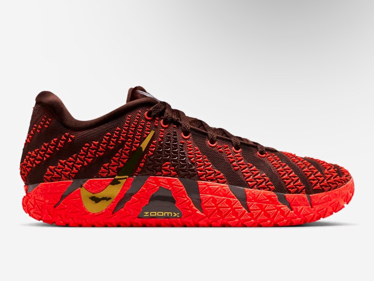 NEW 13.5M NIKE Ja 3 CNY Men\'s Red/Brown/Gold Low Top Lace-Up Athletic Sneaker
