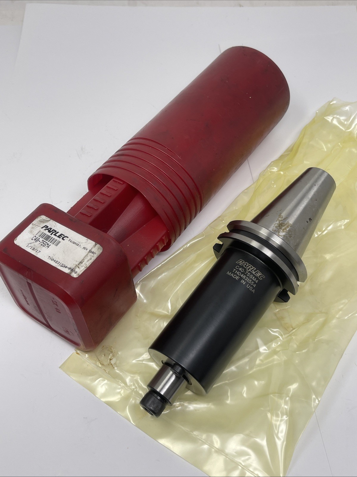 3/4” Parlec C40-75SM4 Shell Mill Tool Holder CAT40, New