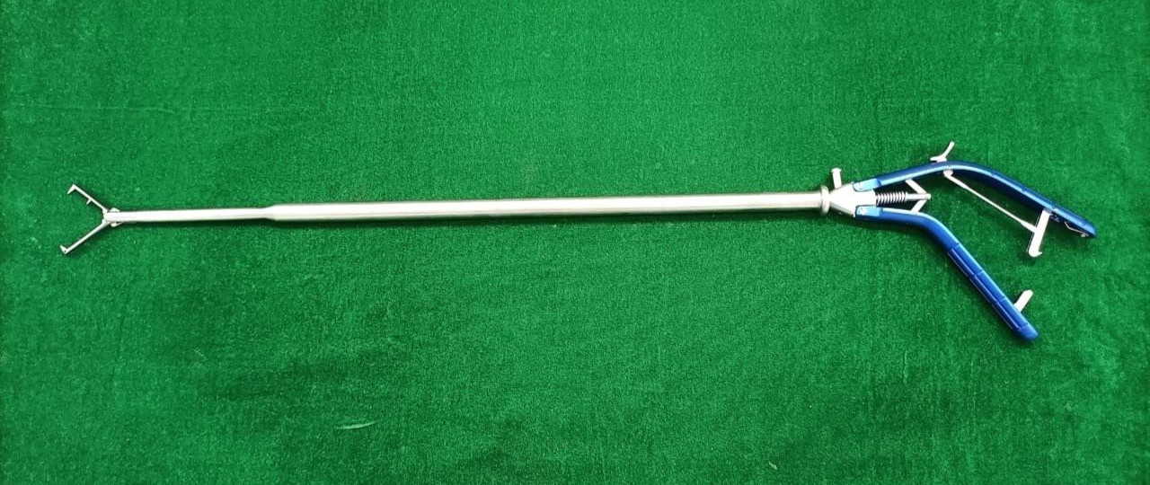Laparoscopic Tenaculum Forceps 12mmx460mm Double Action Reusable Instruments