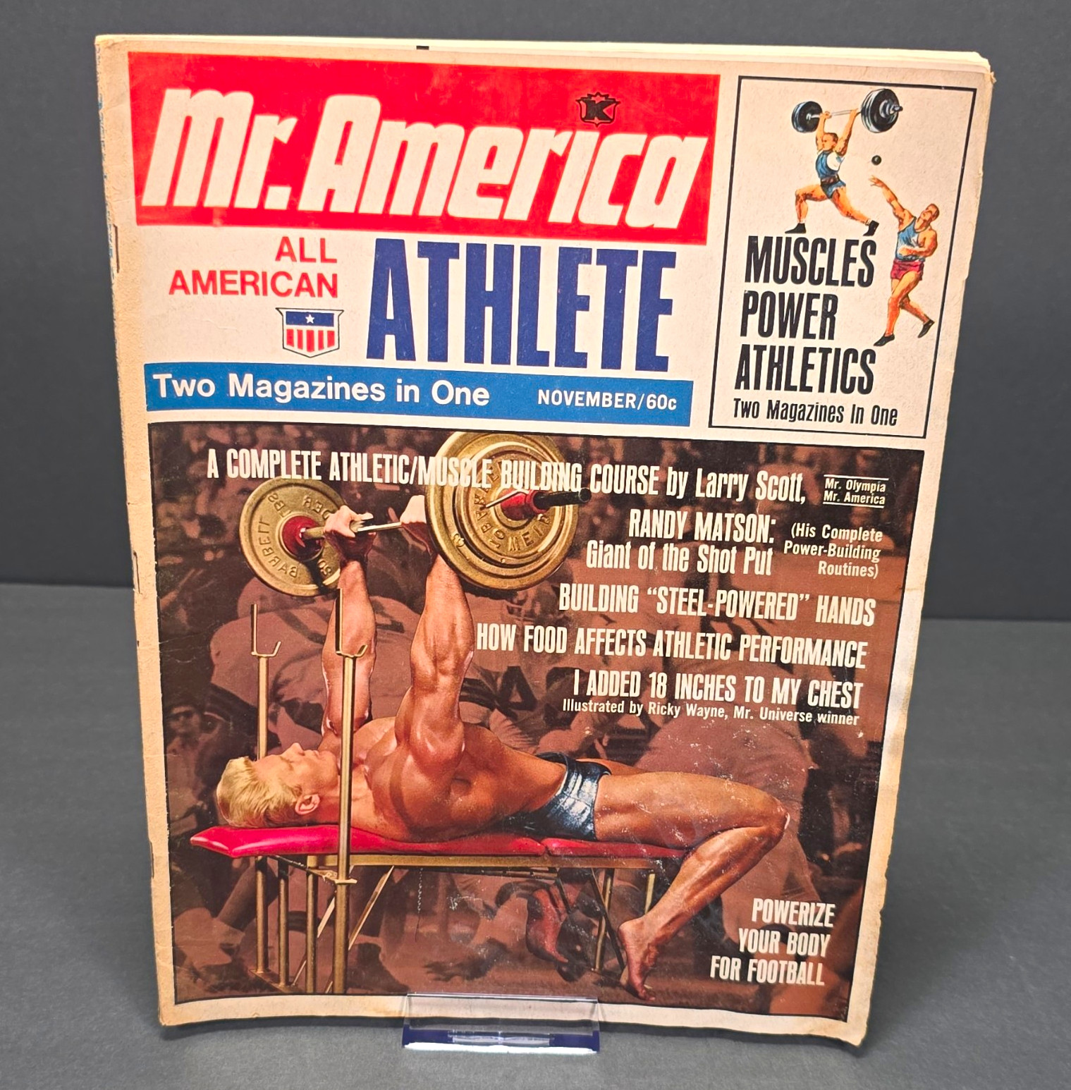 Vintage Mr. America All American Athlete November 1966 Bodybuilding Magazine Vintage Mr. America All American Athlete November 1966 Bodybuilding Magazine