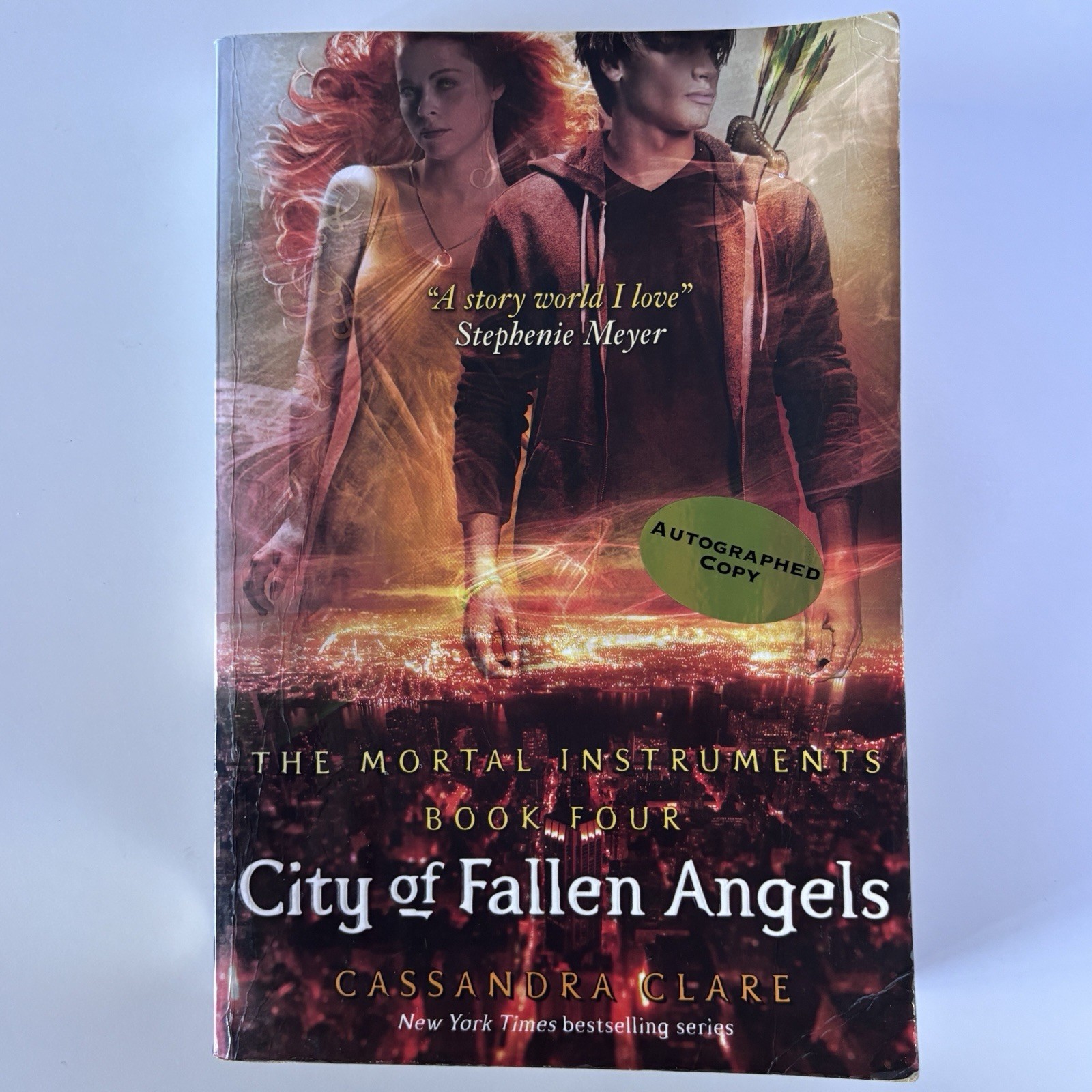 SIGNED City of Fallen Angels Cassandra Clare 2011 Paperback 1st Print Team Jem