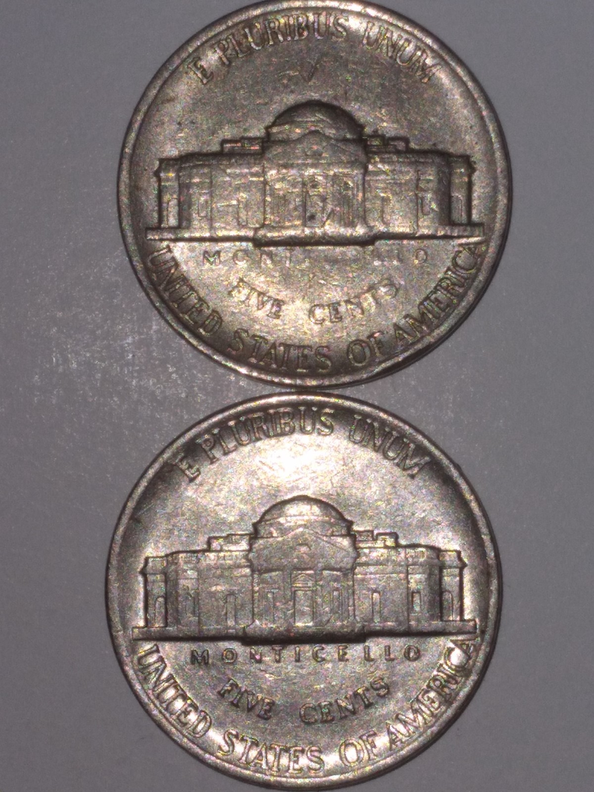 1984 P nickle C and E is missing 1984 P nickle C and E is missing