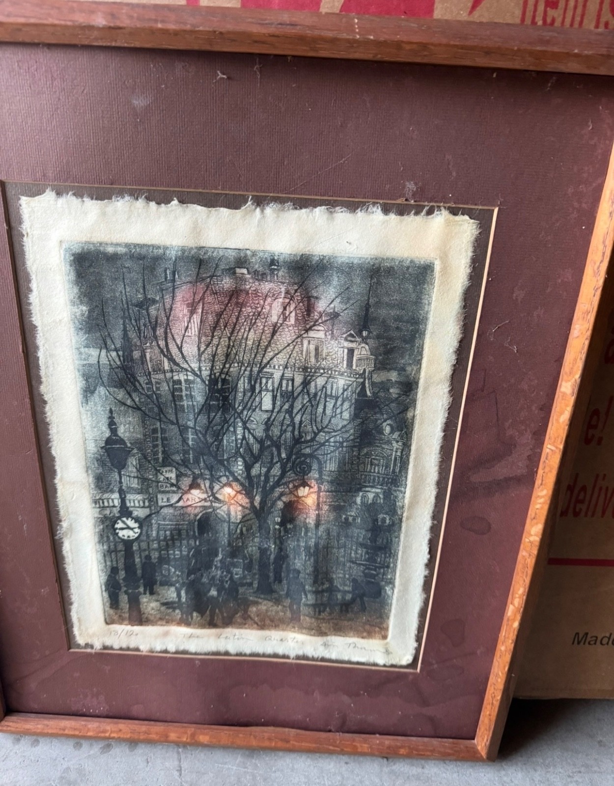 Vintage Avi Thaw Signed Etching 