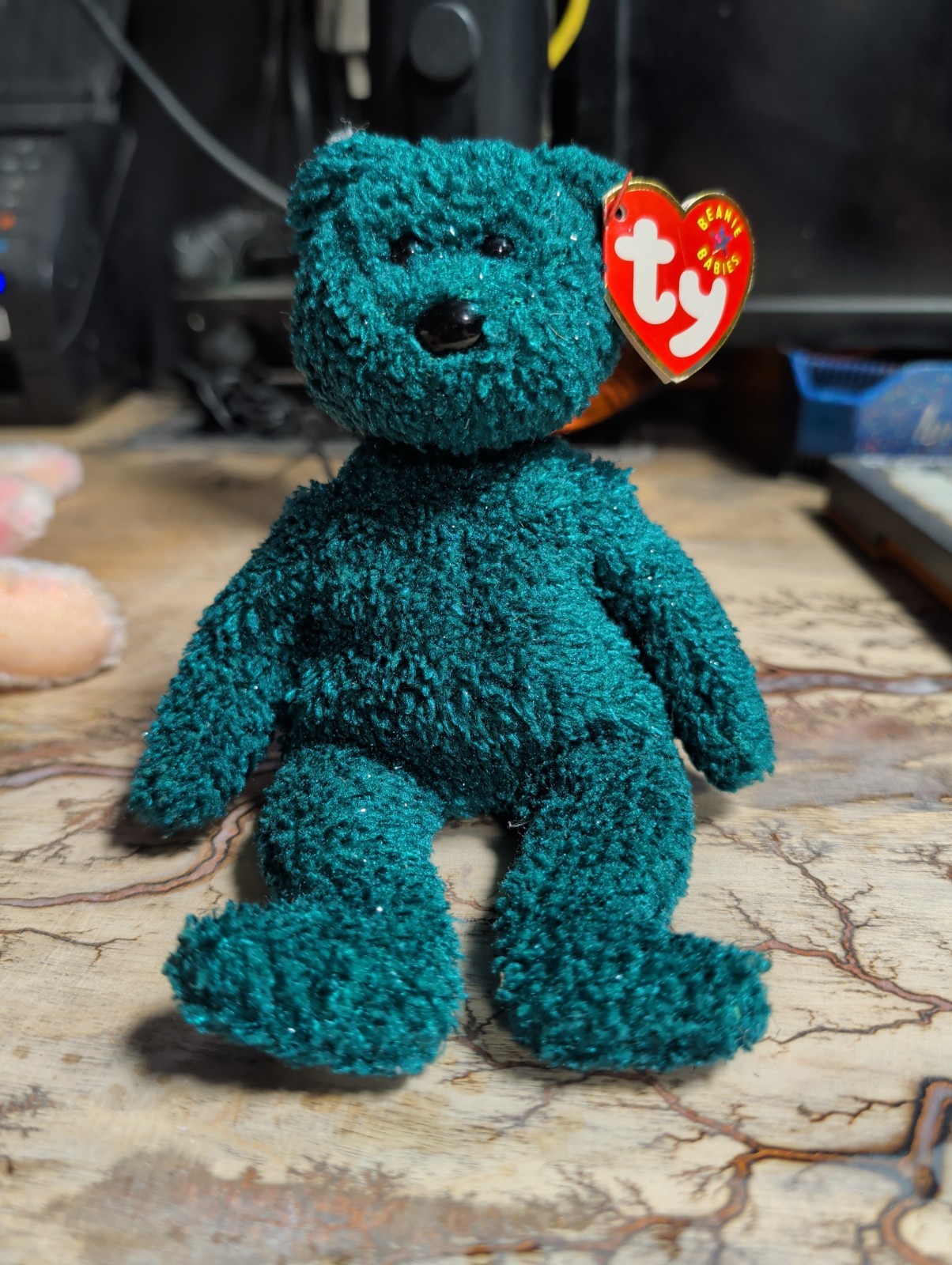 Ty Beanie Babies 2001 Holiday Teddy Date Of Birth December 24, 2000 Tag Error