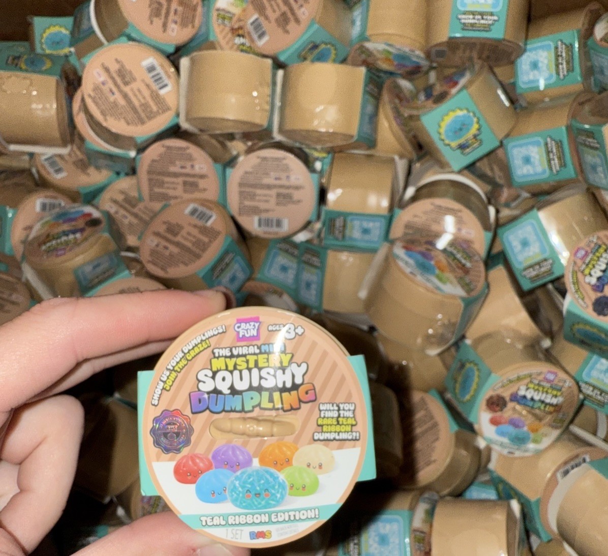 RMS AUTHENTIC The Viral Mini Mystery Squishy Dumpling Teal Ribbon Edition MINI RMS AUTHENTIC The Viral Mini Mystery Squishy Dumpling Teal Ribbon Edition MINI