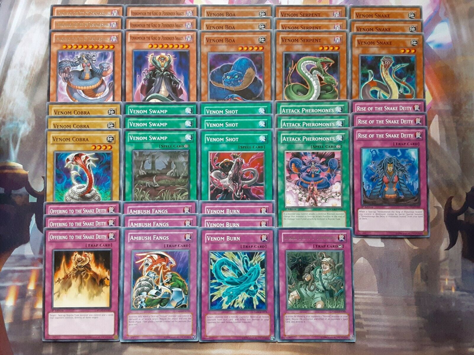 Yugioh Vennominaga The Deity of Poisonous Snakes 40 Card Deck Ven *Hot* + Bonus