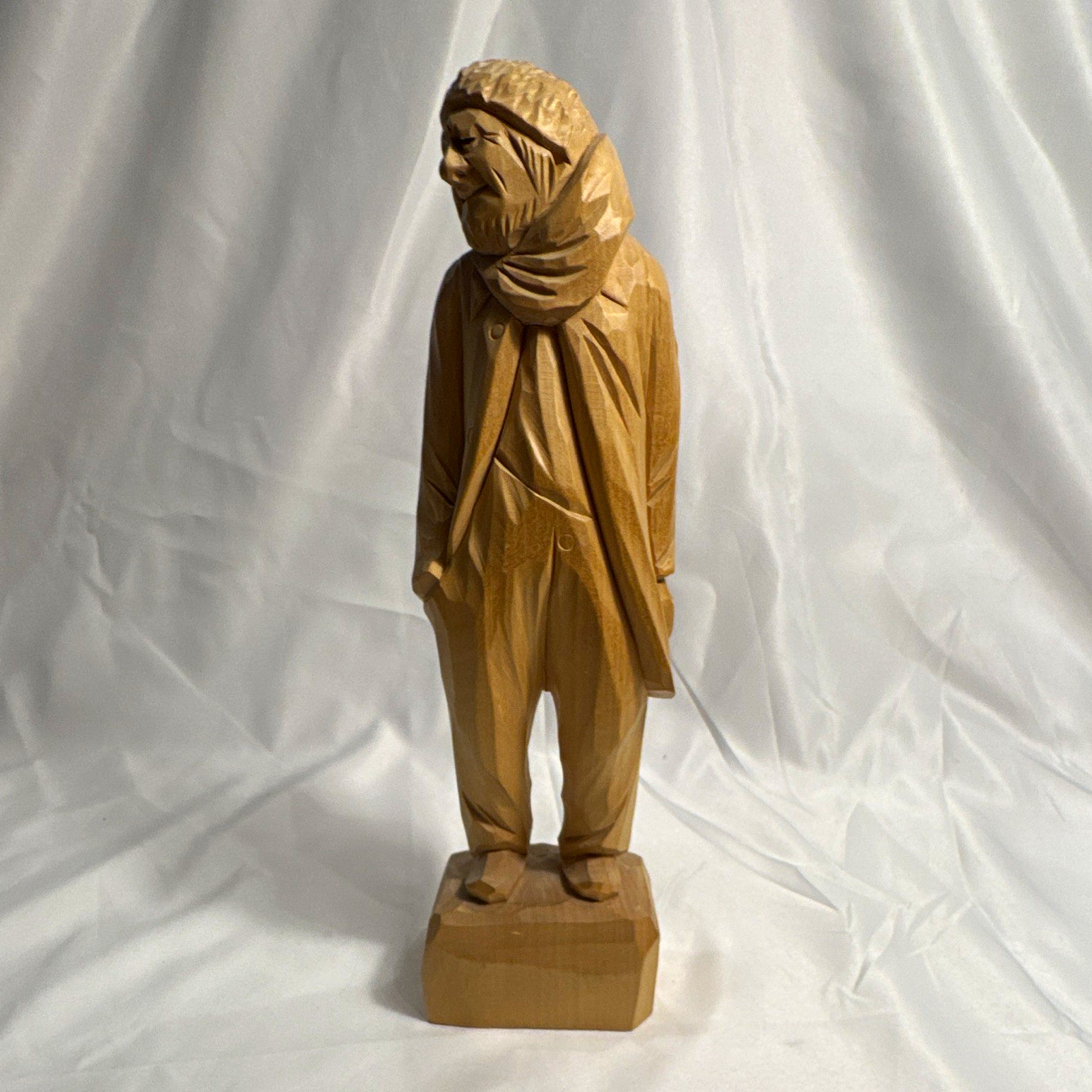 Vintage Hand Carved Wood Figurine 10” - Made in Quebec Vintage Hand Carved Wood Figurine 10” - Made in Quebec