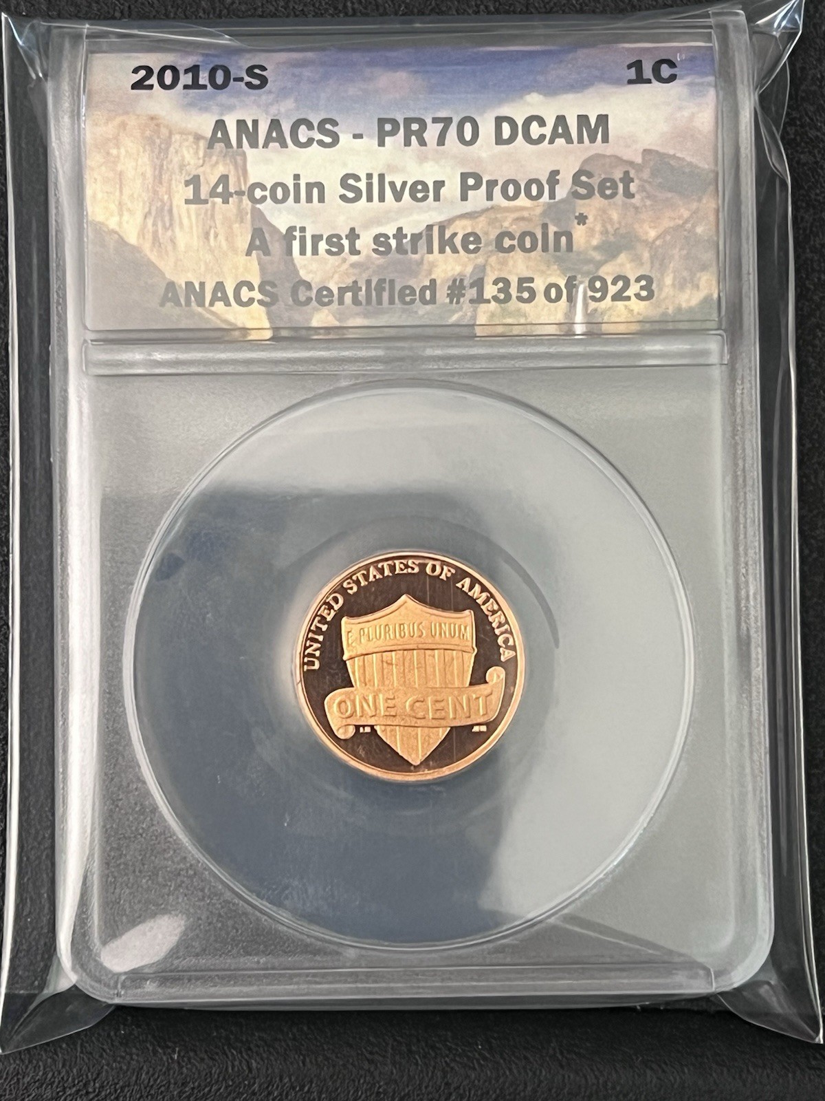 2010 S Lincoln Cent PR70RD DCAM (First Year The Union Shield) FIRST STRIKE Coin 2010 S Lincoln Cent PR70RD DCAM (First Year The Union Shield) FIRST STRIKE Coin