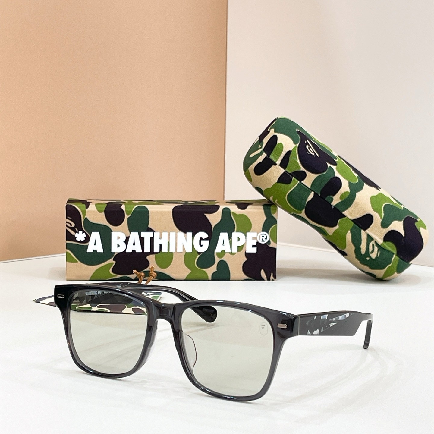 A BATHING APE BS13022 Square Sunglasses 54□16-145 Black Frame Unisex A BATHING APE BS13022 Square Sunglasses 54□16-145 Black Frame Unisex