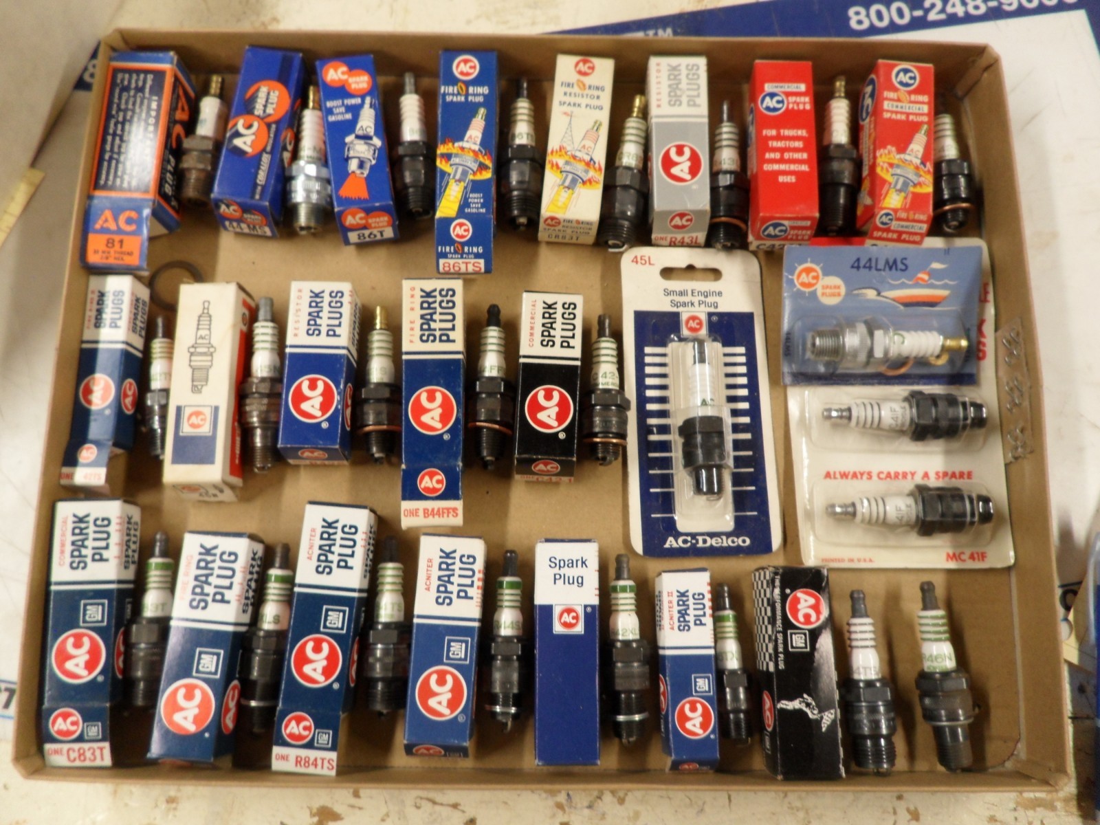 24 Various New AC spark plugs All Made in USA Vintage Antique NOS 24 Various New AC spark plugs All Made in USA Vintage Antique NOS