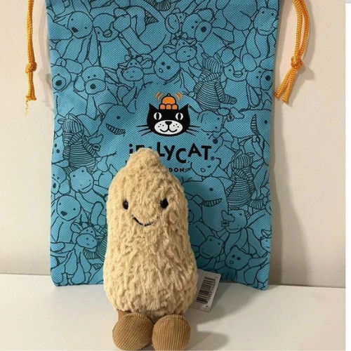 Jelly&cat AMUSEABLES PEANUT Soft Plush Toy Collectible gift kid birthday Tag&Bag