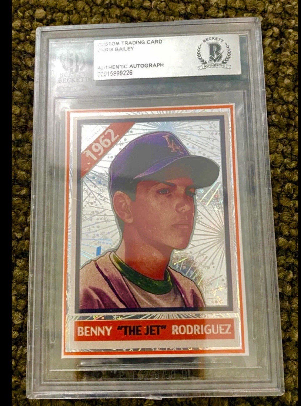 🔥 RARE THE SANDLOT BENNY THE JET RODRIGUEZ MIKE VITAR AUTO CARD ART 1/1 BAS 🔥