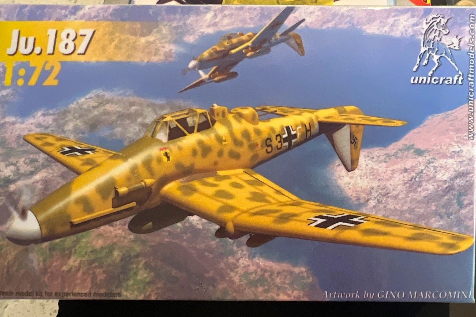 Unicraft Models Junkers Ju 187 Resin Airplane Kit w/ Decals Canopy 1/72
