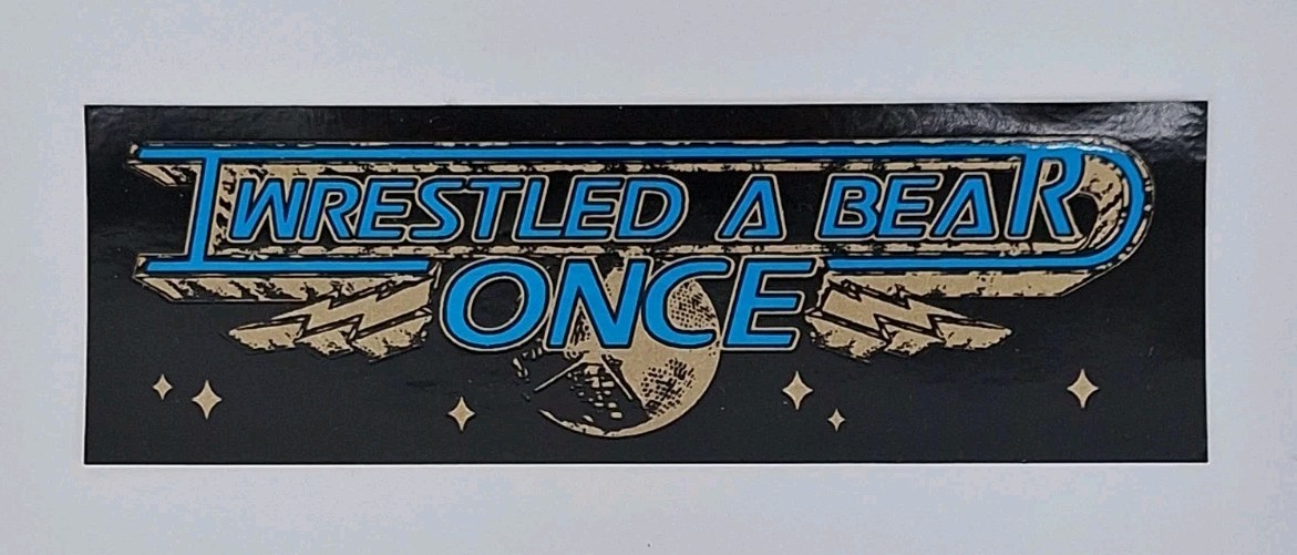 IWRESTLEDABEARONCE It’s All Happening Promo Bumper Sticker Metal Rock Band RARE IWRESTLEDABEARONCE It’s All Happening Promo Bumper Sticker Metal Rock Band RARE