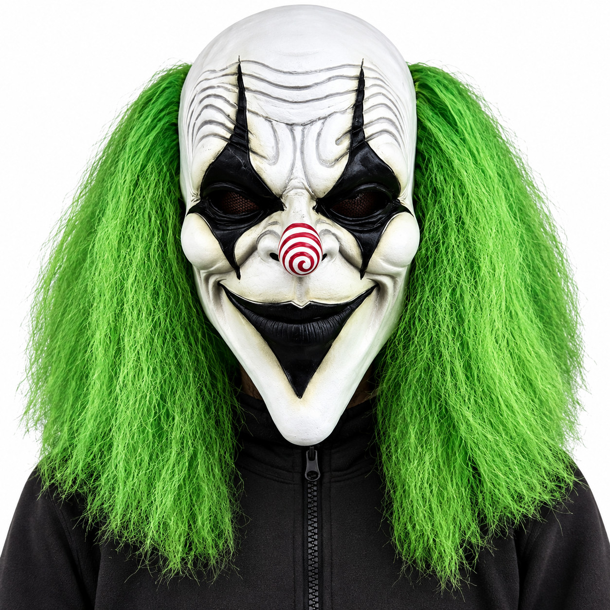 Halloween Horror Green Hair Clown Mask Scary Evil Killer Clown Costume Mask
