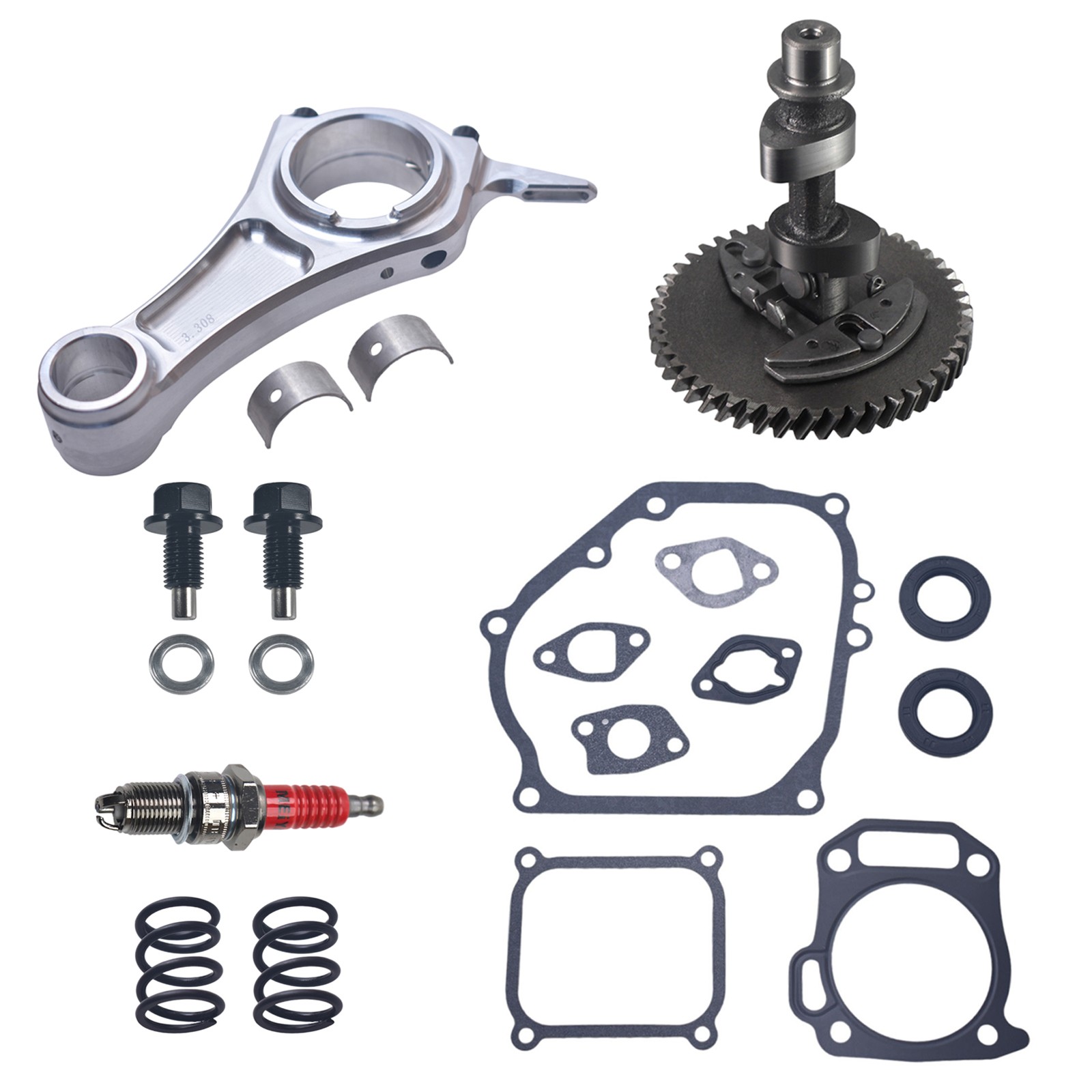 For 212cc Hemi Predator Performance Camshaft Kit .275 .308 Fire265 Billet Rod