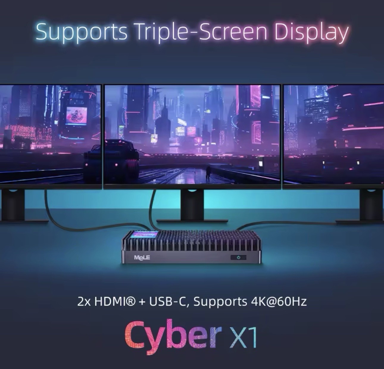 New Fanless Mini PC N150 8GB DDR4 128GB Industrial Micro Computer Cyber X1 4K