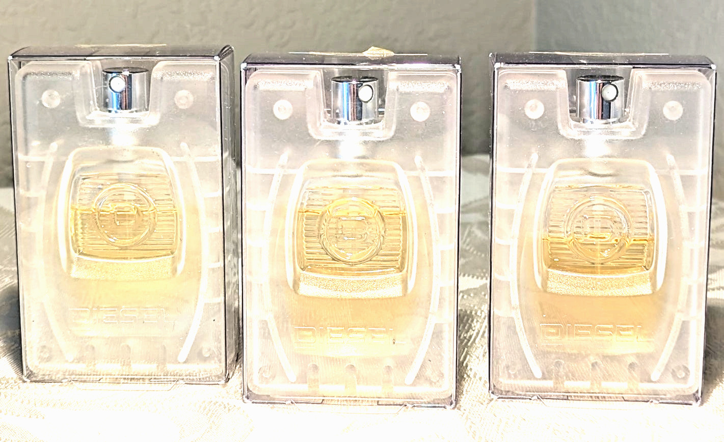 3 DIESEL by Diesel .5oz EDT Travel Spray. ITALY. Vintage LOT NIB As Shown