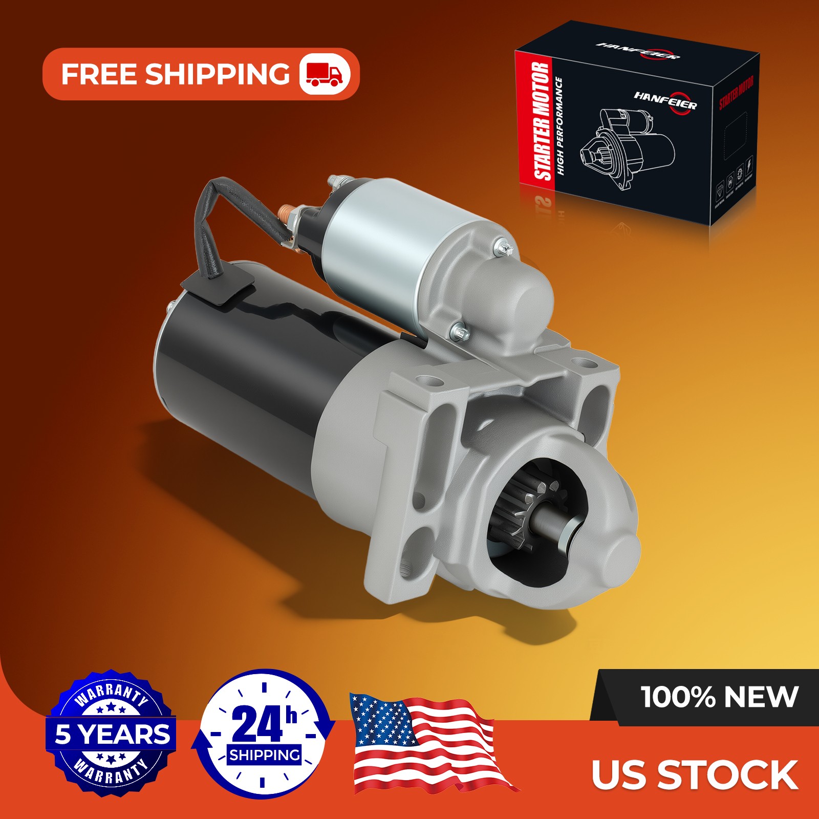 Starter For Chevrolet Silverado GMC Sierra 2500 1999-2004 6.0L V8 6492 323-1444