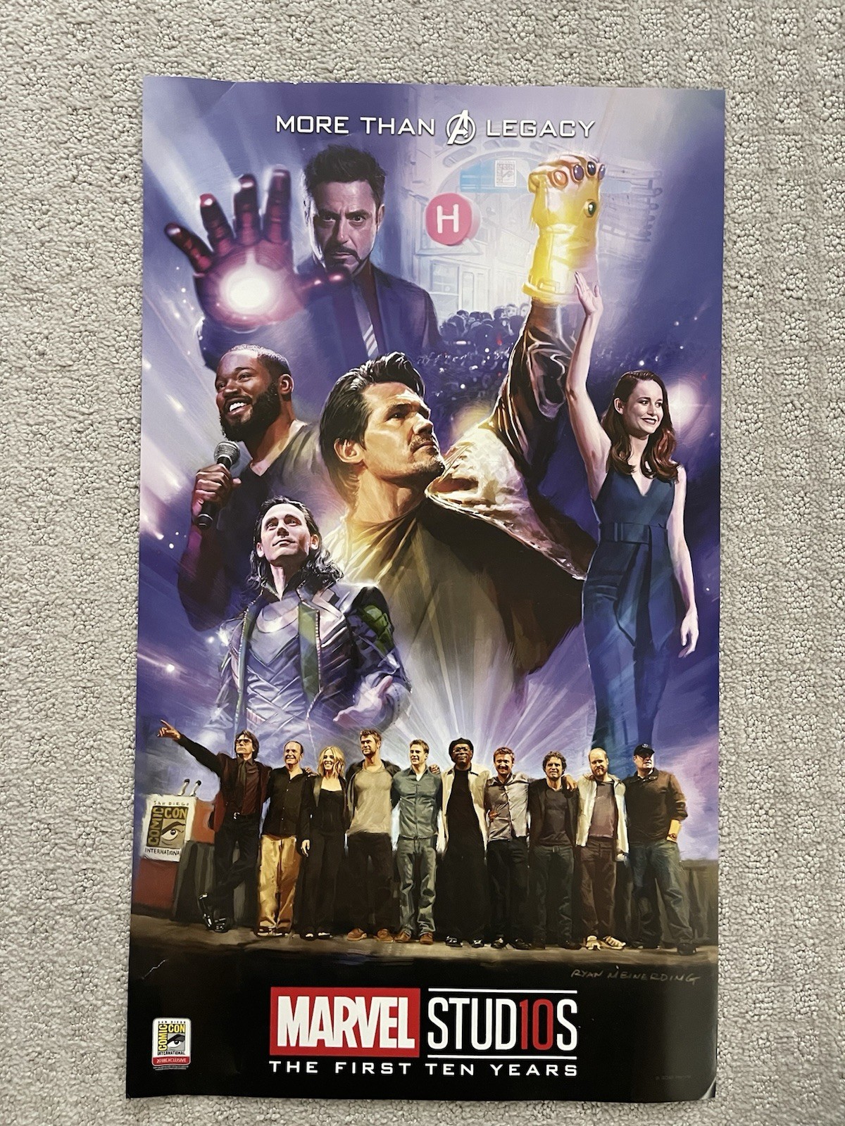 SDCC 2018 Marvel Studios 10 Years More Than A Legacy Promo Poster Comic Con Exc
