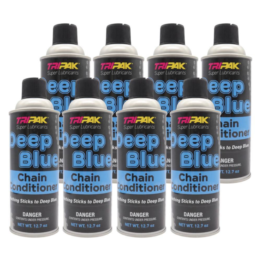 TRIPAK Deep Blue Chain Conditioner & Anti-Wear Spray, 8 Pack