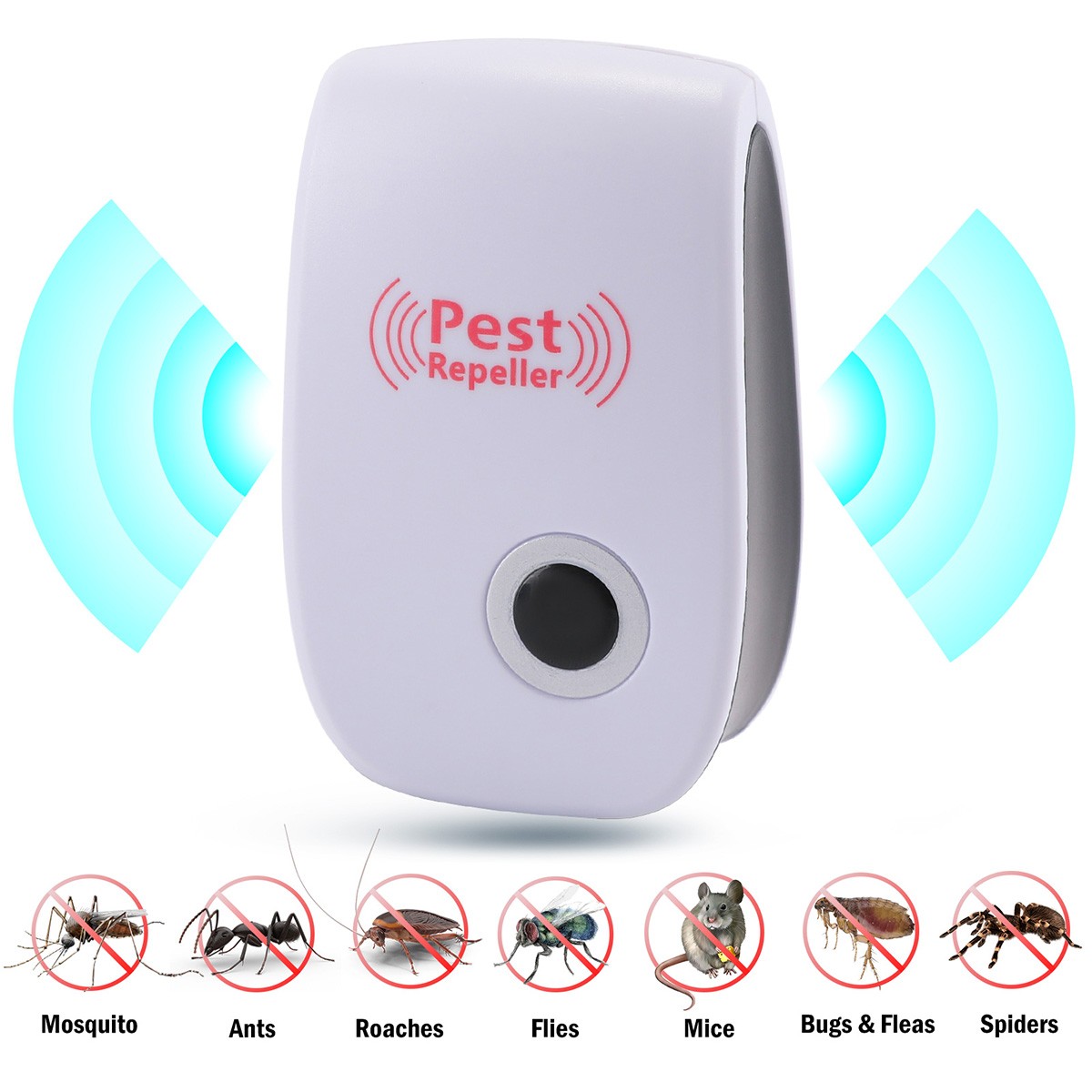 1-20PCS Electronic Ultrasonic Pest Killer Bug Mosquito Cockroach Mouse Killer