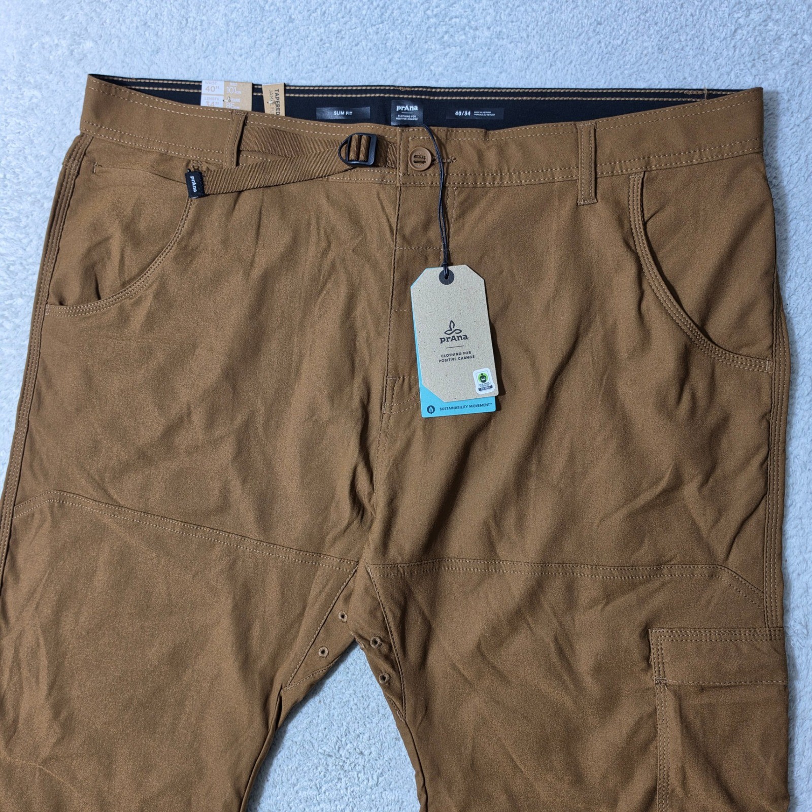NEW Prana Stretch Zion Slim Pant II Men 40/34 Sepia Brown Tapered Stretch Hiking NEW Prana Stretch Zion Slim Pant II Men 40/34 Sepia Brown Tapered Stretch Hiking