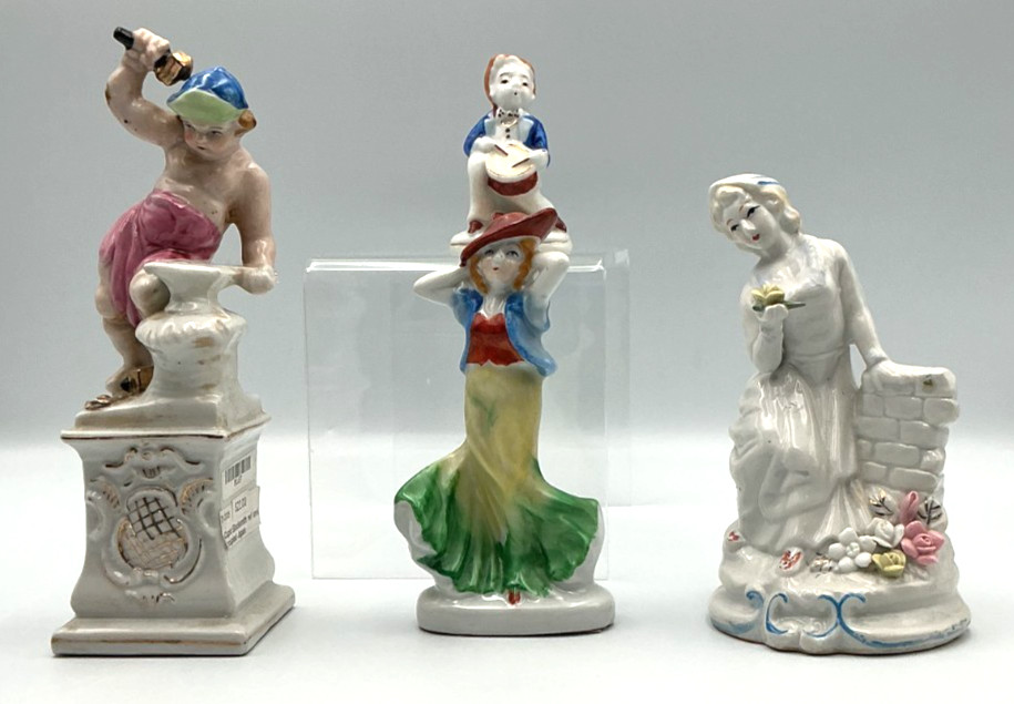 Vintage Occupied Japan Porcelain Figurines Lot of 4 Hand Painted Mixed Figures Vintage Occupied Japan Porcelain Figurines Lot of 4 Hand Painted Mixed Figures