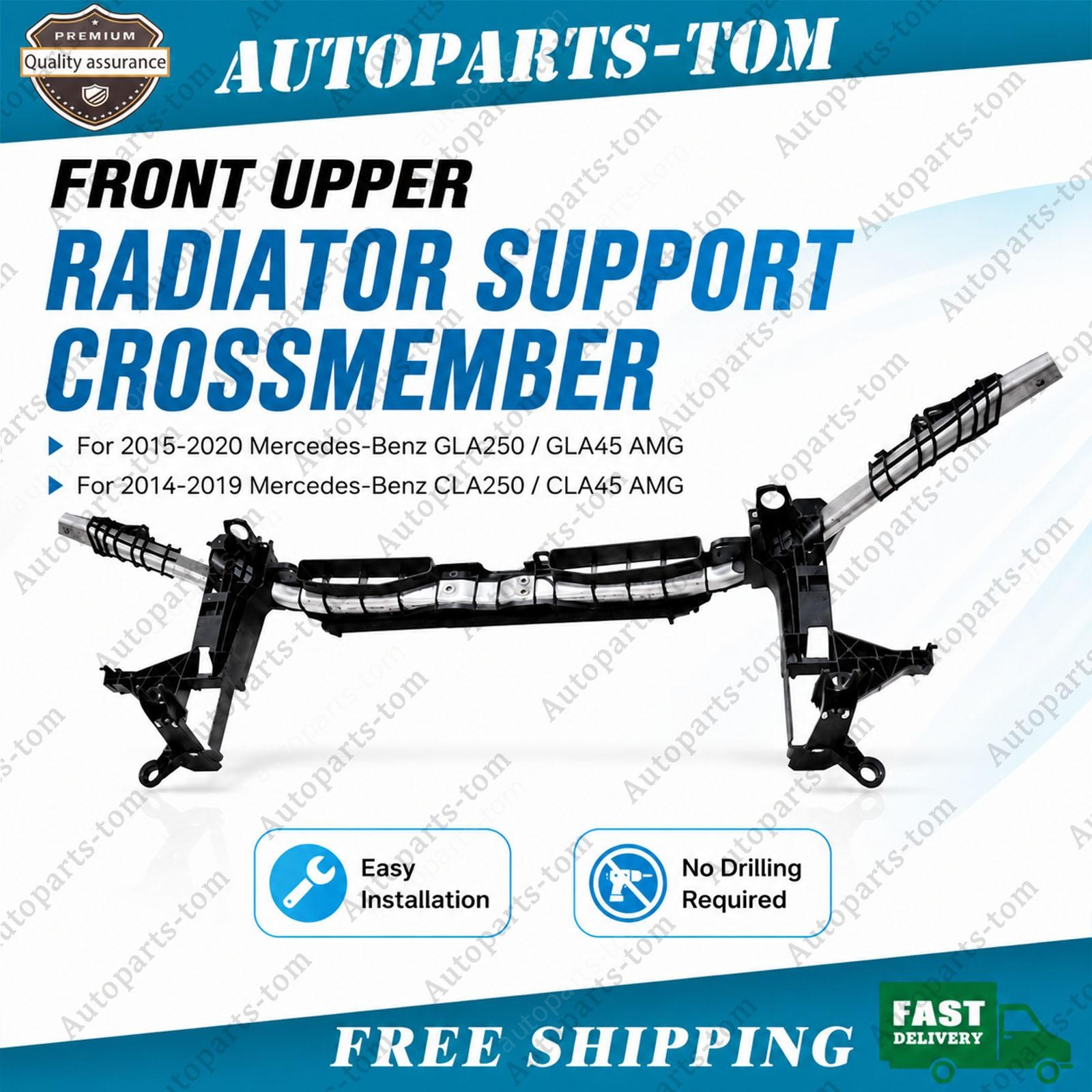 For Mercedes-Benz GLA250 GLA45 CLA250 2014-2020 Upper Tie Bar Carrier 2466200234